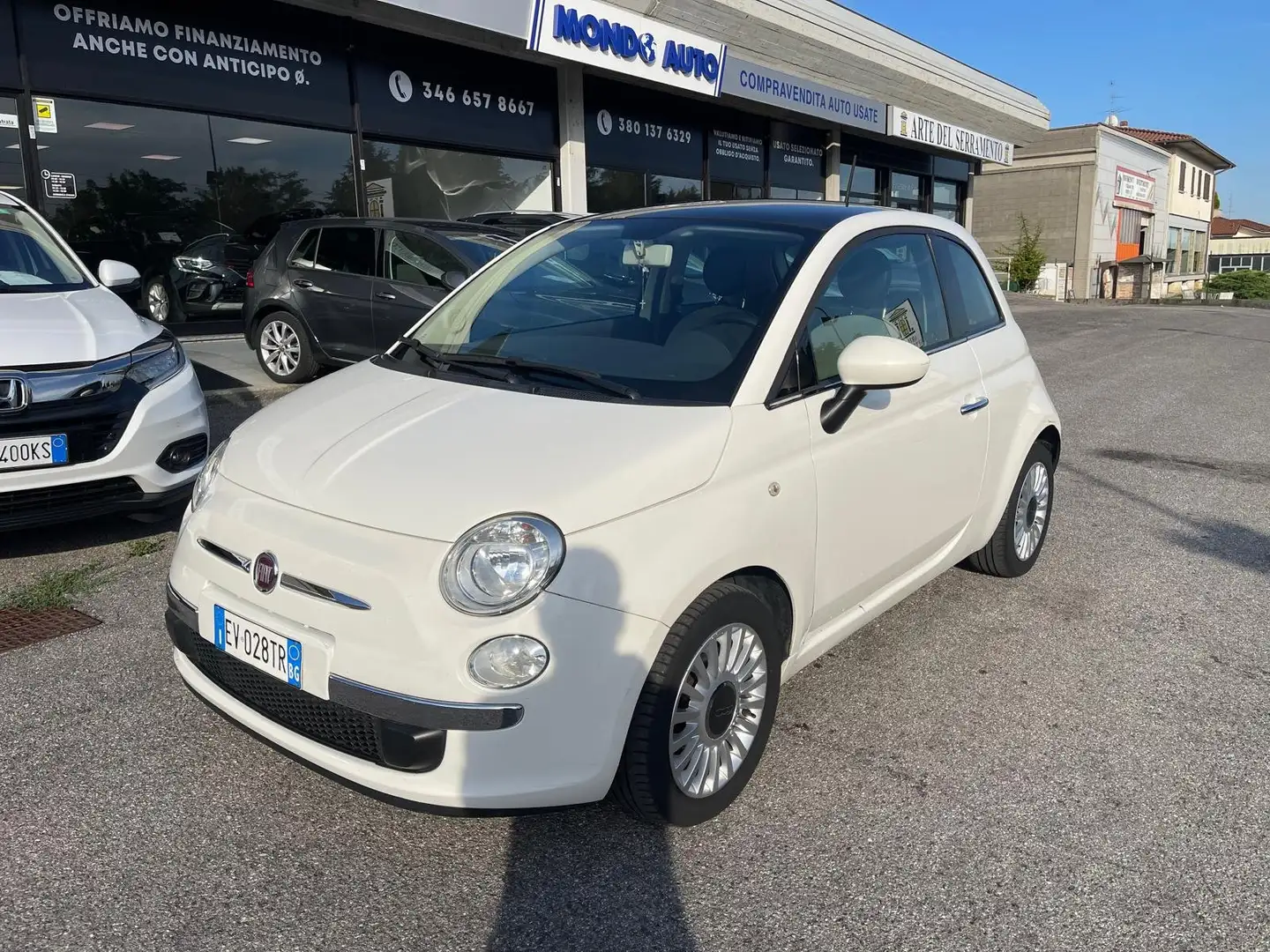 Fiat 500 1.2 Lounge 69cv E6 *TETTO* *NEOPATENTATI* Bianco - 1