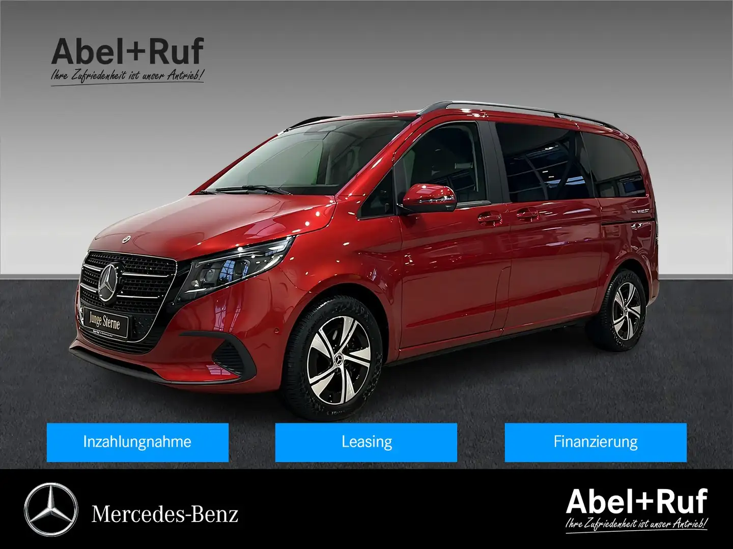 Mercedes-Benz V 300 d STYLE Kompakt DISTRONIC+LED+TotW+AHK+360° Rot - 1