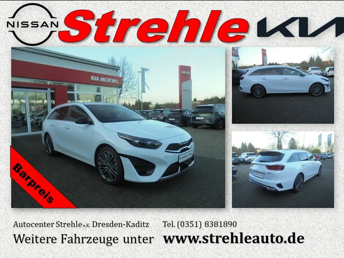 Kia Ceed SW / cee'd SW 1.5T-GDI GT-Line 7DCT Technologie Perfomance Blanco - 1