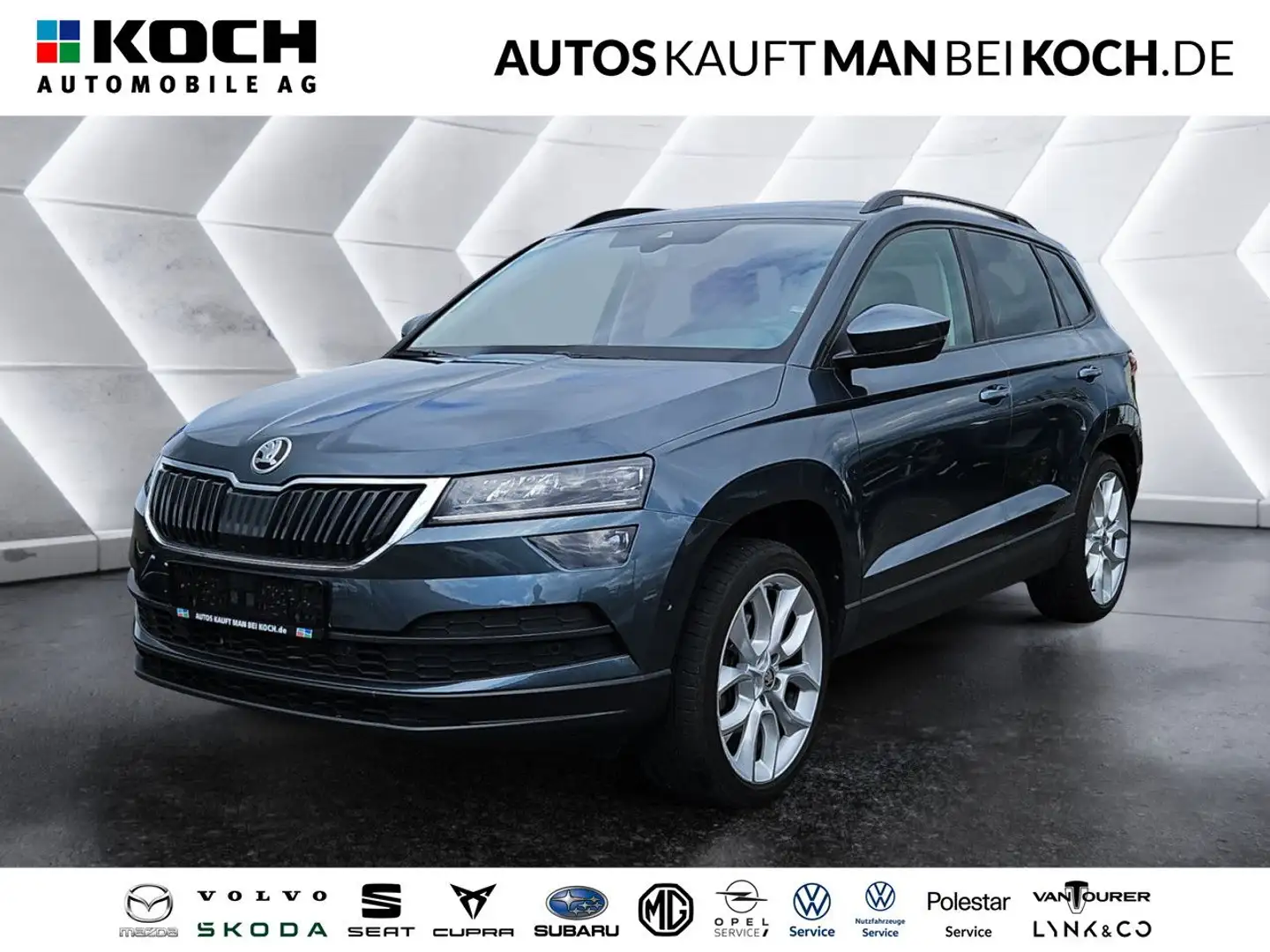 Skoda Karoq 2.0 TDI 4x4 Style NAVI 360° AHZ TOTWINKEL Grau - 1