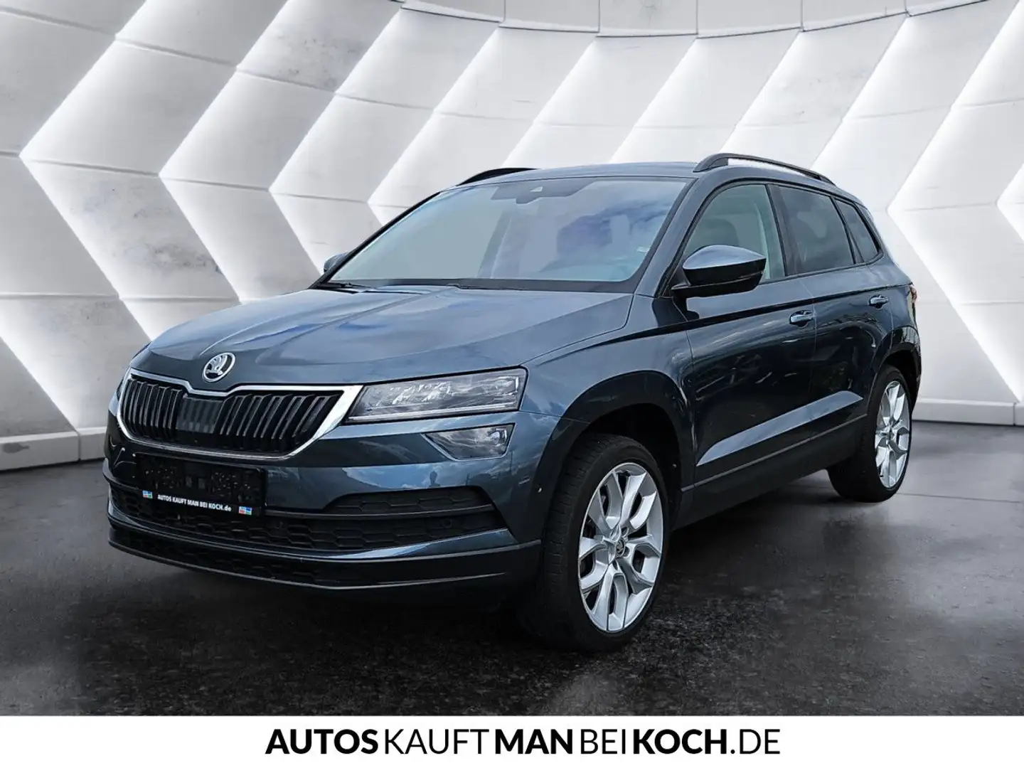 Skoda Karoq 2.0 TDI 4x4 Style NAVI 360° AHZ TOTWINKEL Grau - 2
