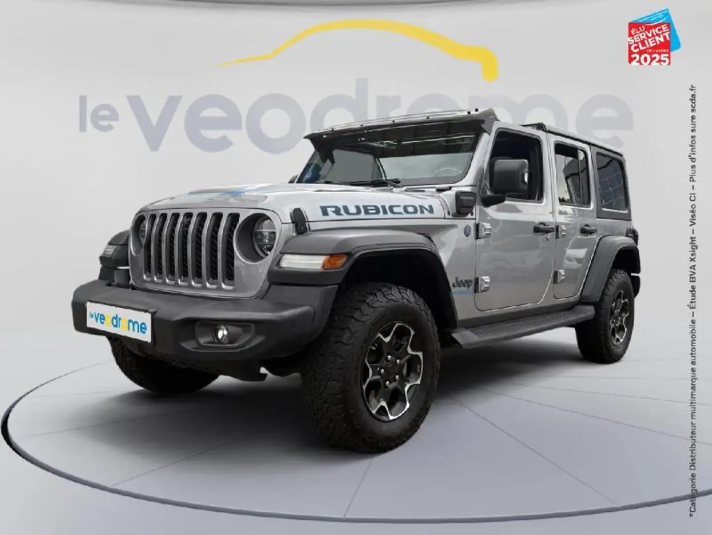 Jeep Wrangler 2.0 T 380ch 4xe Rubicon Rock-Trac GPS Camera Carpl Blanc - 1