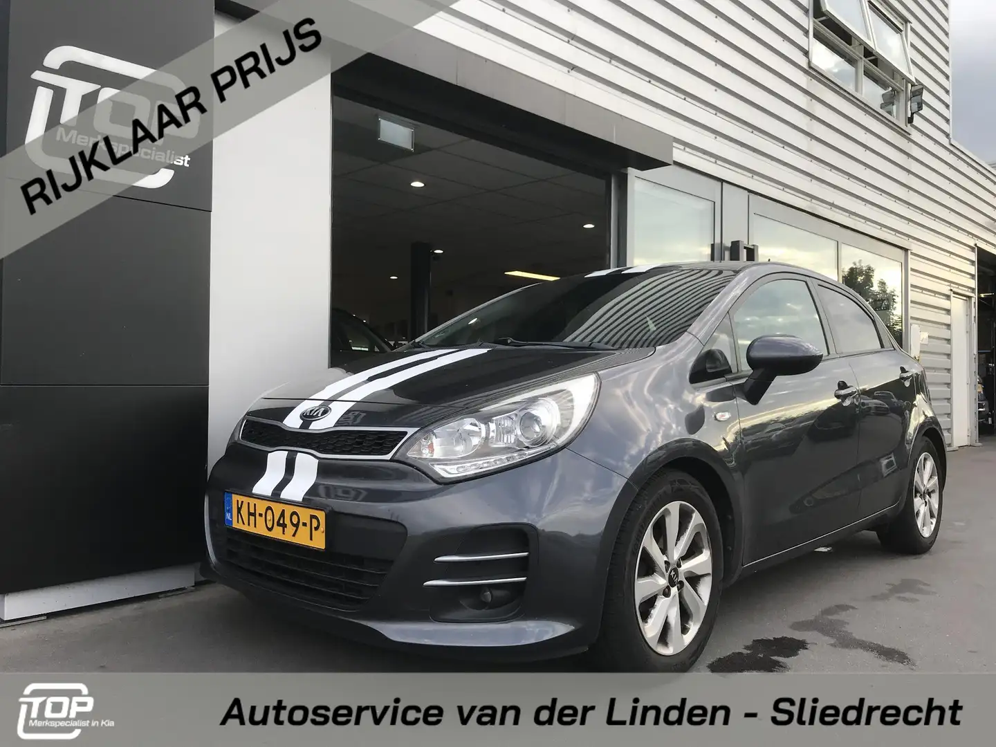 Kia Rio 1.2 DynamicLine Navi Trekhaak dealer onderhouden Grijs - 1