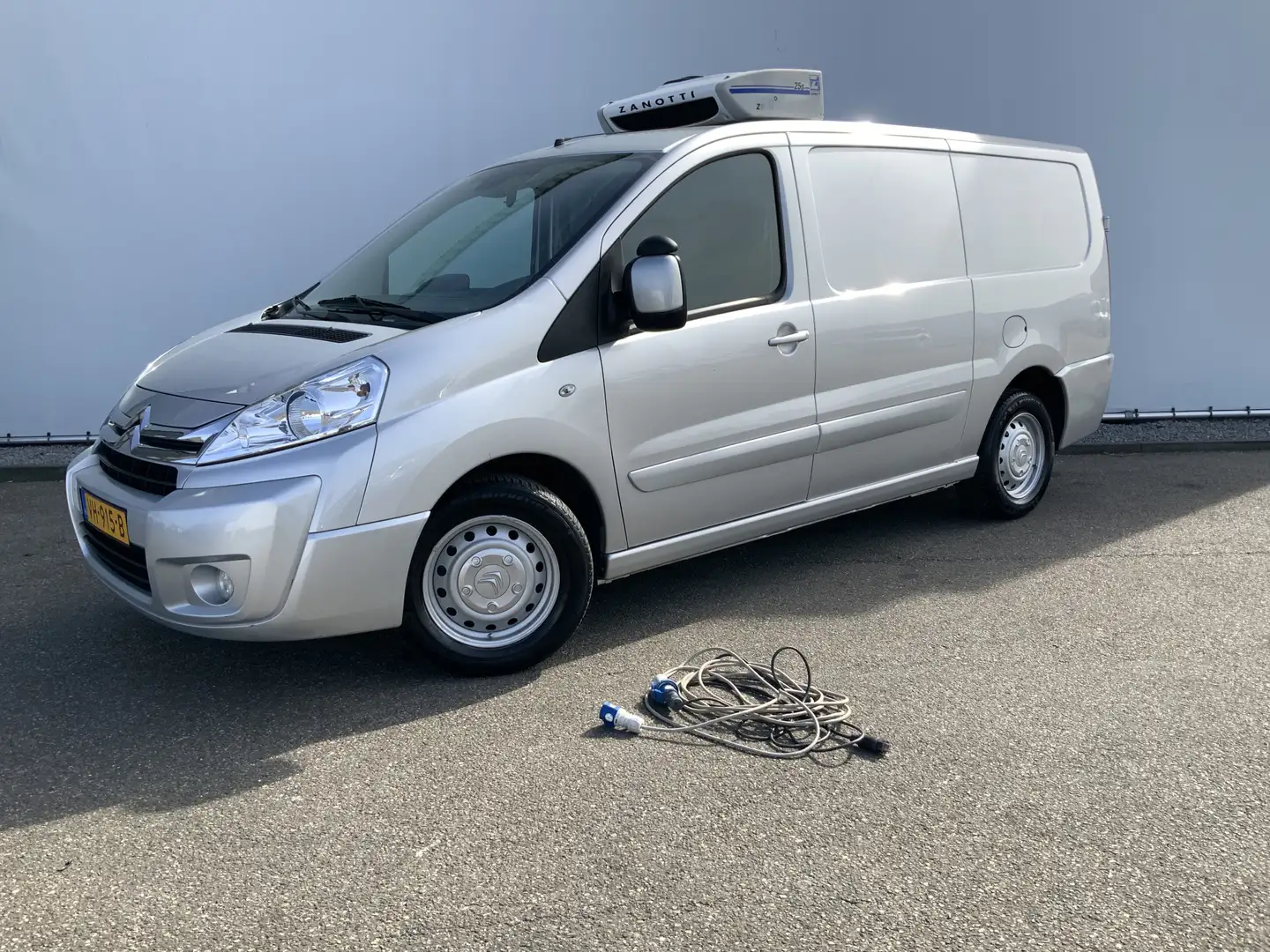 Citroen Jumpy 2.0 HDI L2H1 Koelauto werkt 100% Dag & Nacht Airco Zilver - 1