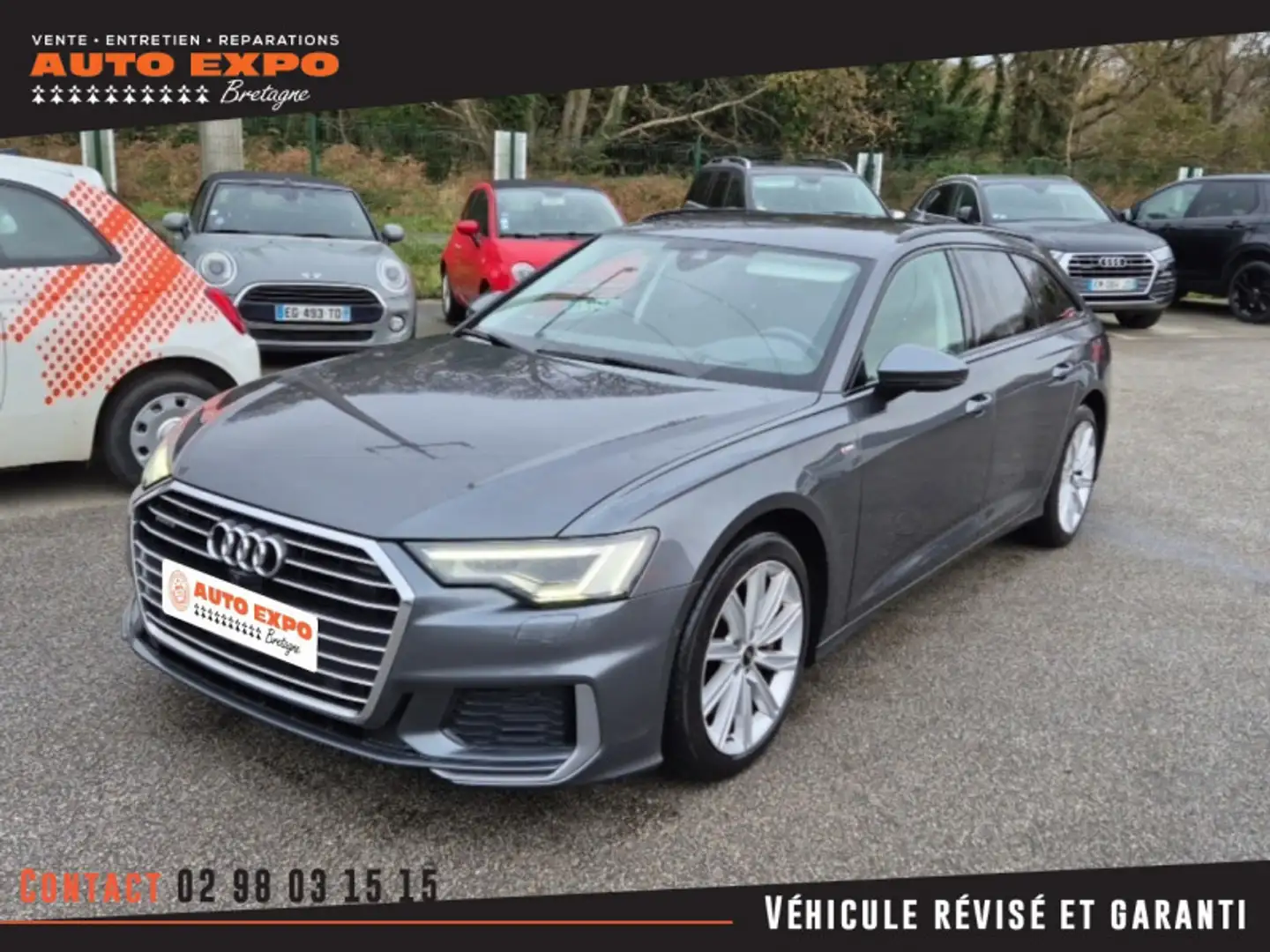 Audi A6 50 TFSI E 299CH S LINE QUATTRO S TRONIC 7 Gris - 1