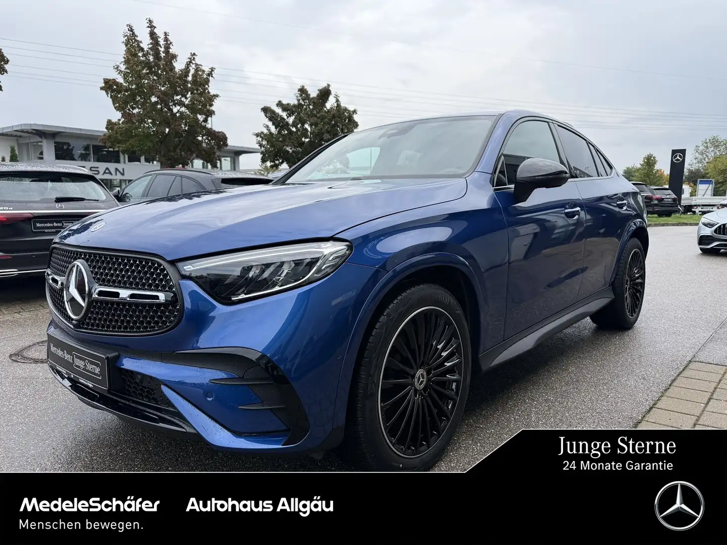 Mercedes-Benz GLC 220 GLC 220 d 4M Coupé AMG AHK Night Kam EasyP Ambi Bleu - 1