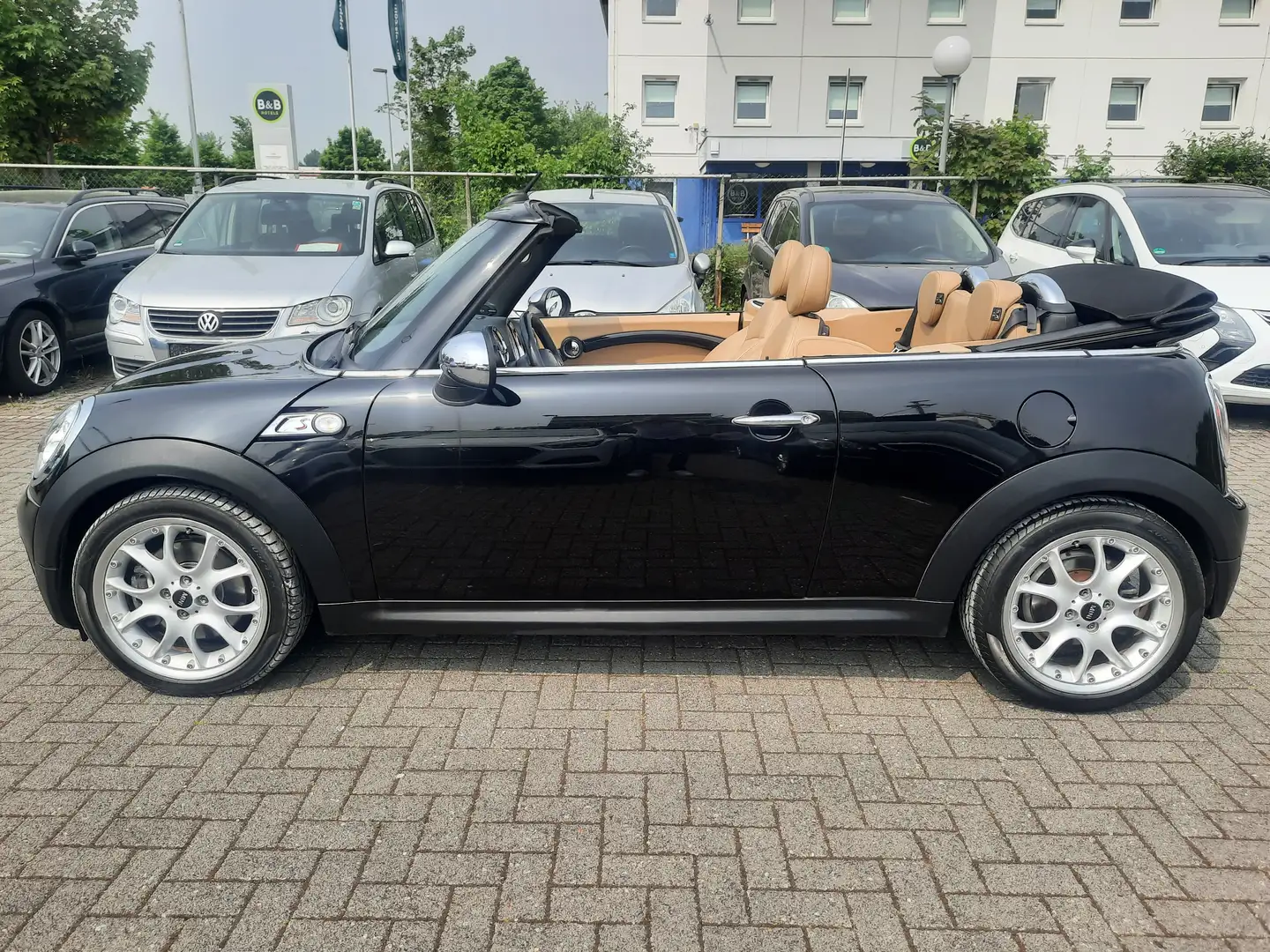 MINI Cooper S Cabrio LEDER-XENON-NAVI-SHZ-ALU-HARMAN/KARDON-PDC-BC-TEMP Negro - 2