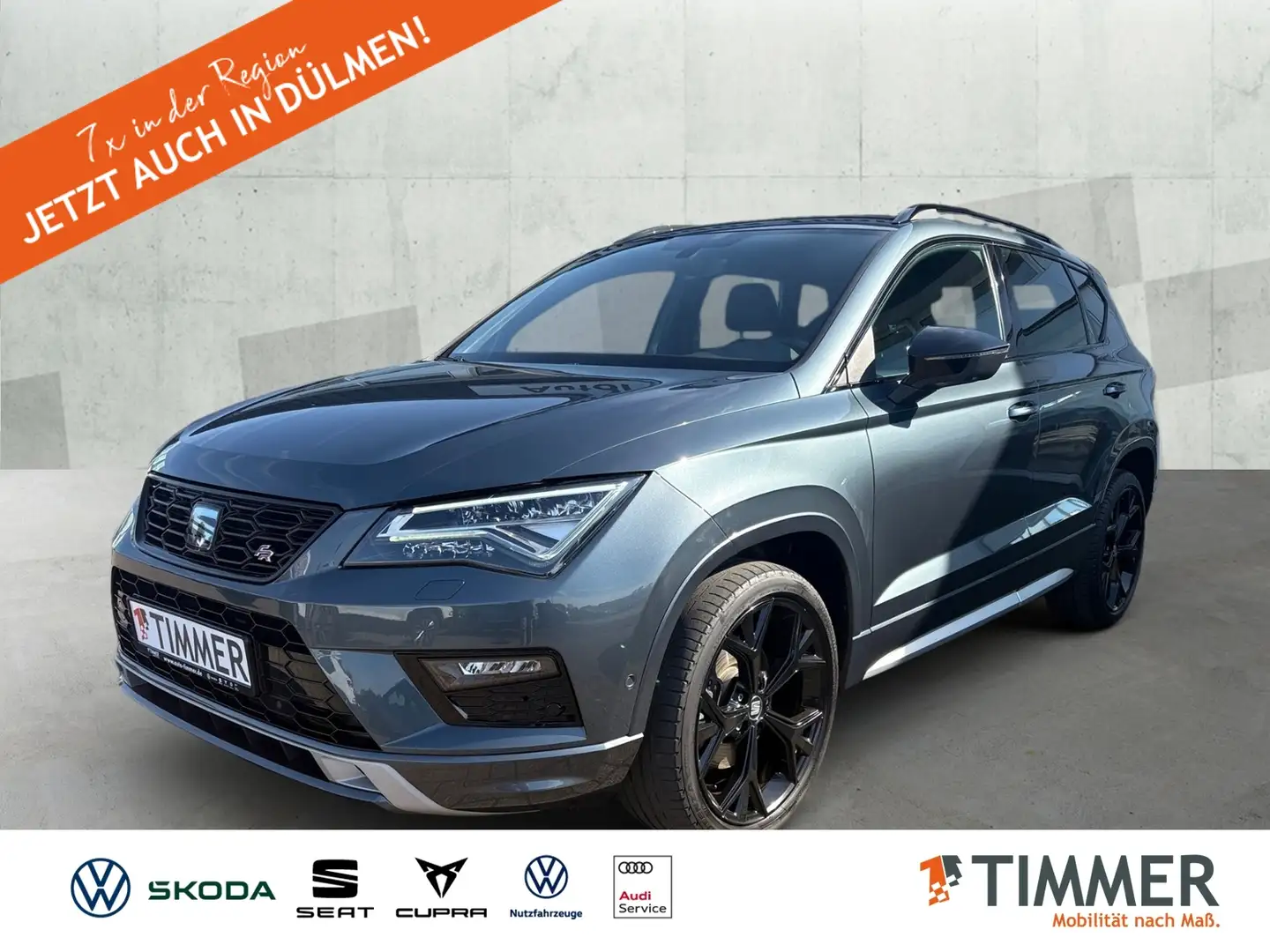 SEAT Ateca 2.0 TDI FR*AHK schwenkbar*Navi*Einparkhilfe*Rückf Grau - 1