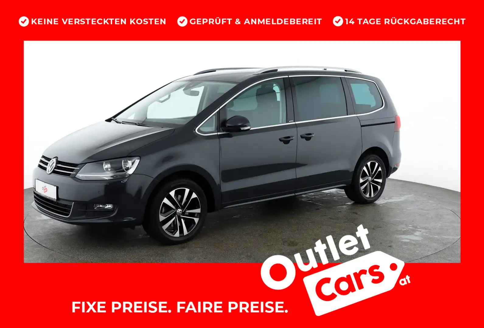 Volkswagen Sharan Business+ TSI DSG 7-Sitzer Grijs - 1