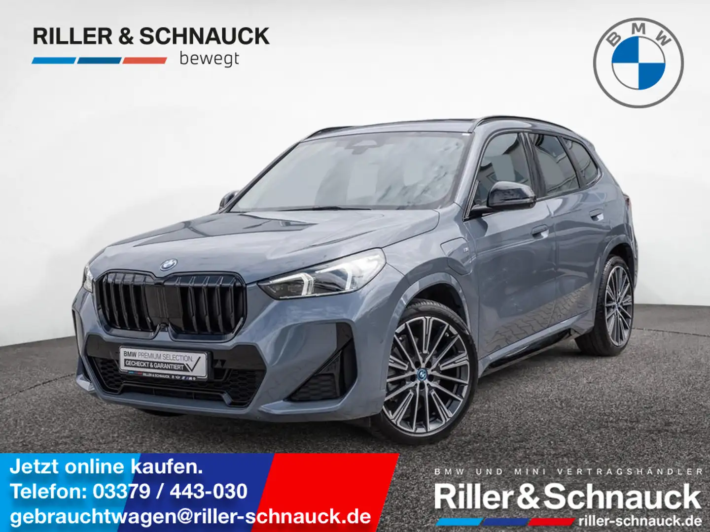 BMW X1 xDrive 30e M-Sport PDC SHZ NAVI HUD 360° Grijs - 1
