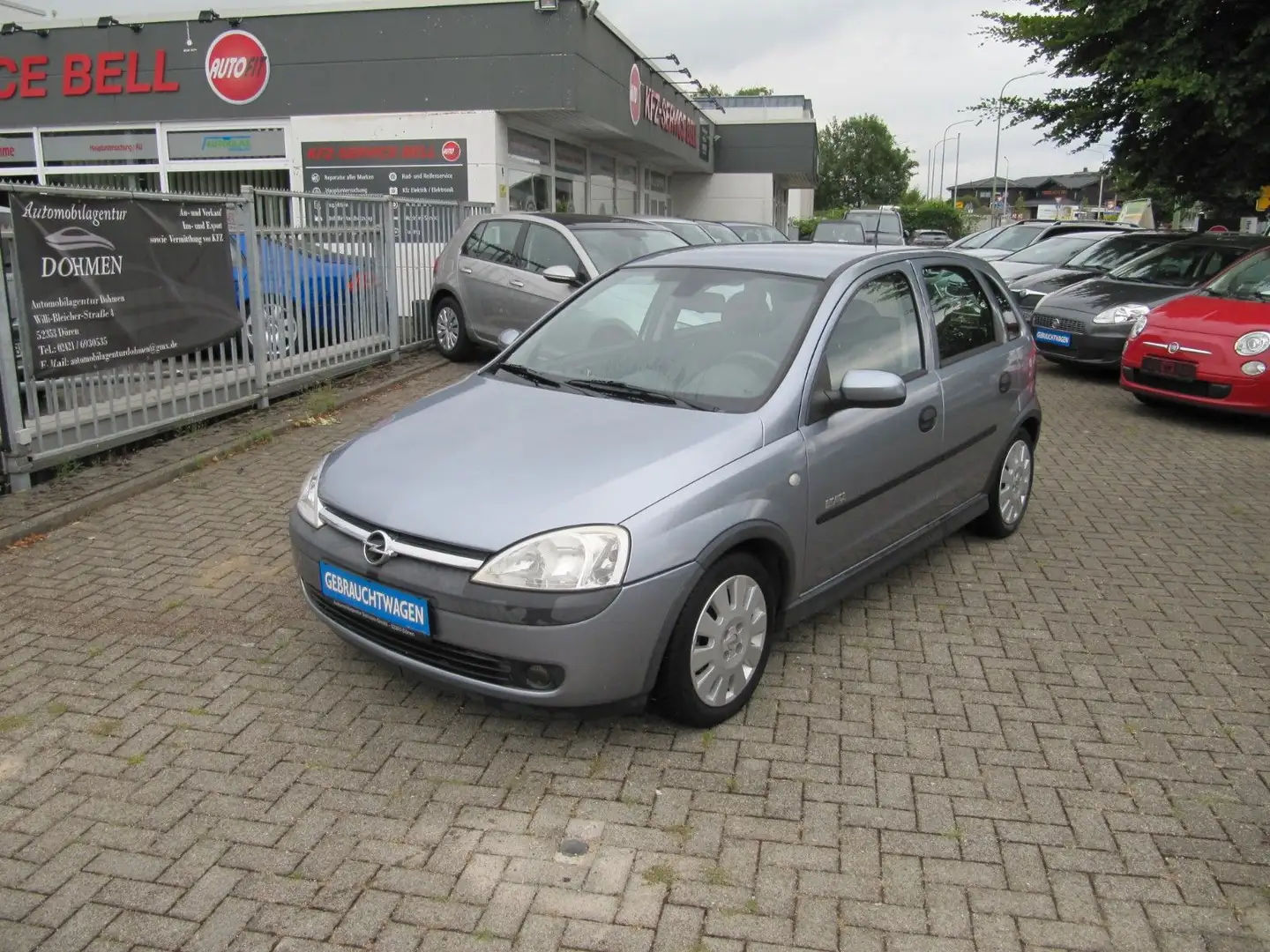 Opel Corsa 1.2 16V Elegance. NUR 53000 Km, Alu,Klima. Silber - 1