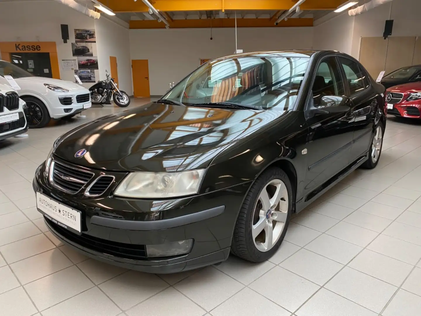Saab 9-3 Limousine|PDC|Vollleder|Klima|Isofix|1.Hand Schwarz - 1