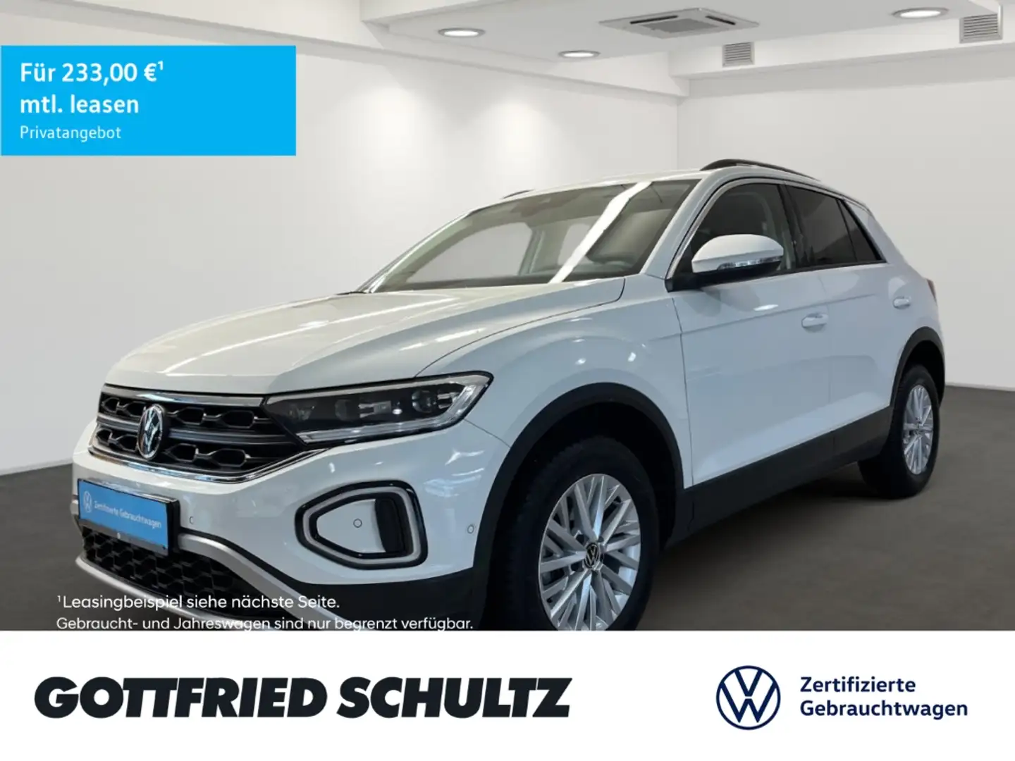 Volkswagen T-Roc 1.0 TSI Navi Sitzheizung Leichtmetallräder Weiß - 1