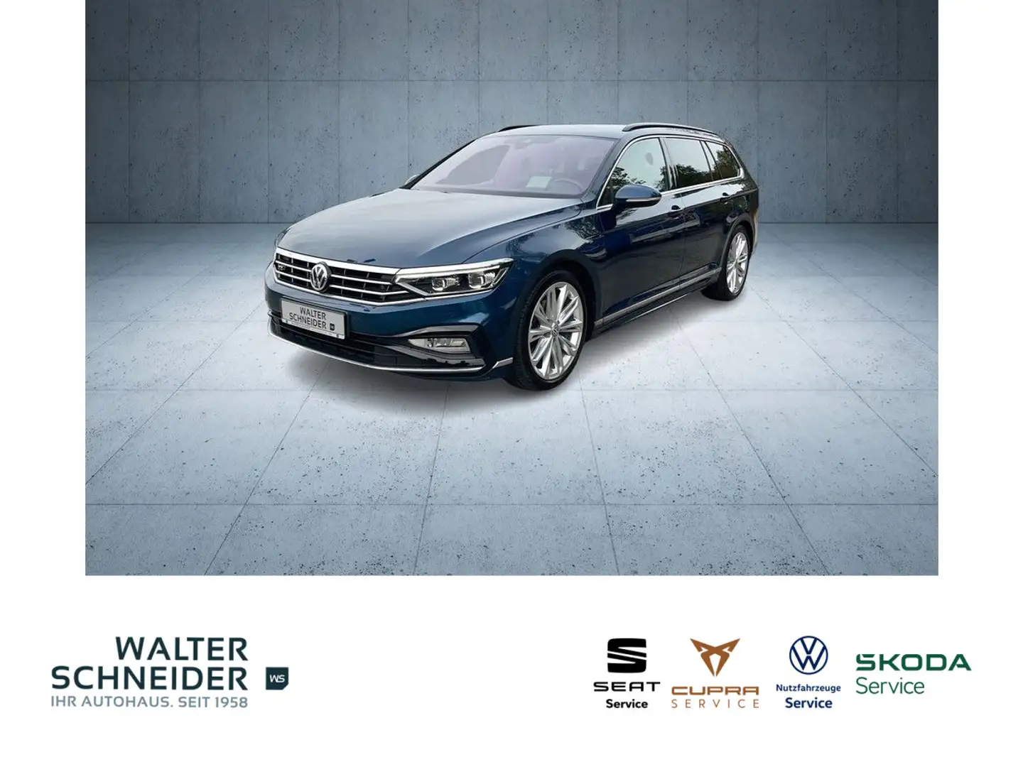 Volkswagen Passat Variant 2,0 TSI DSG Business R-Line Navi Bleu - 1
