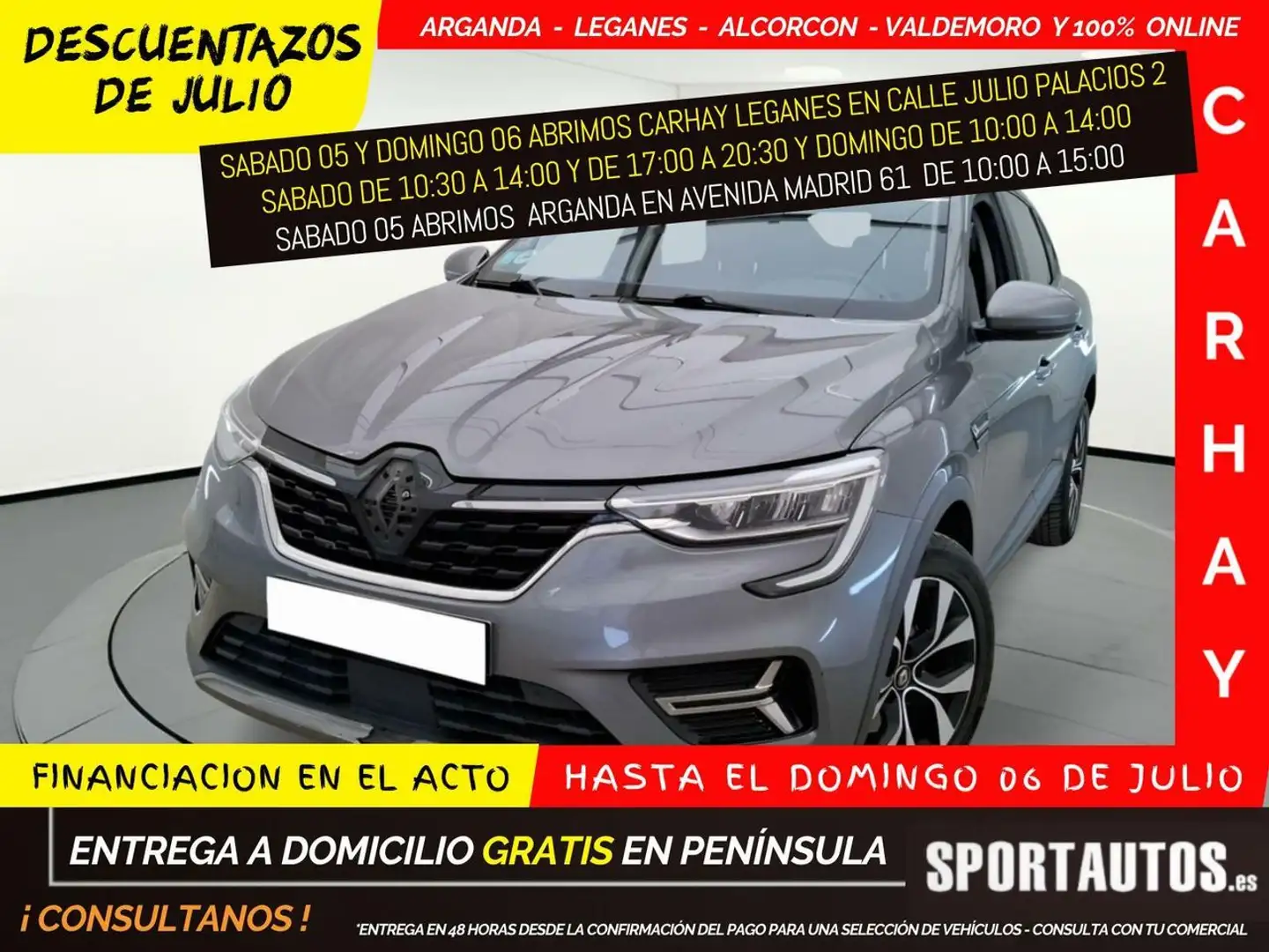 Renault Arkana BUSINESS 1.6 T-TECH HYBRID  BVA6 E6D 145 Gris - 1