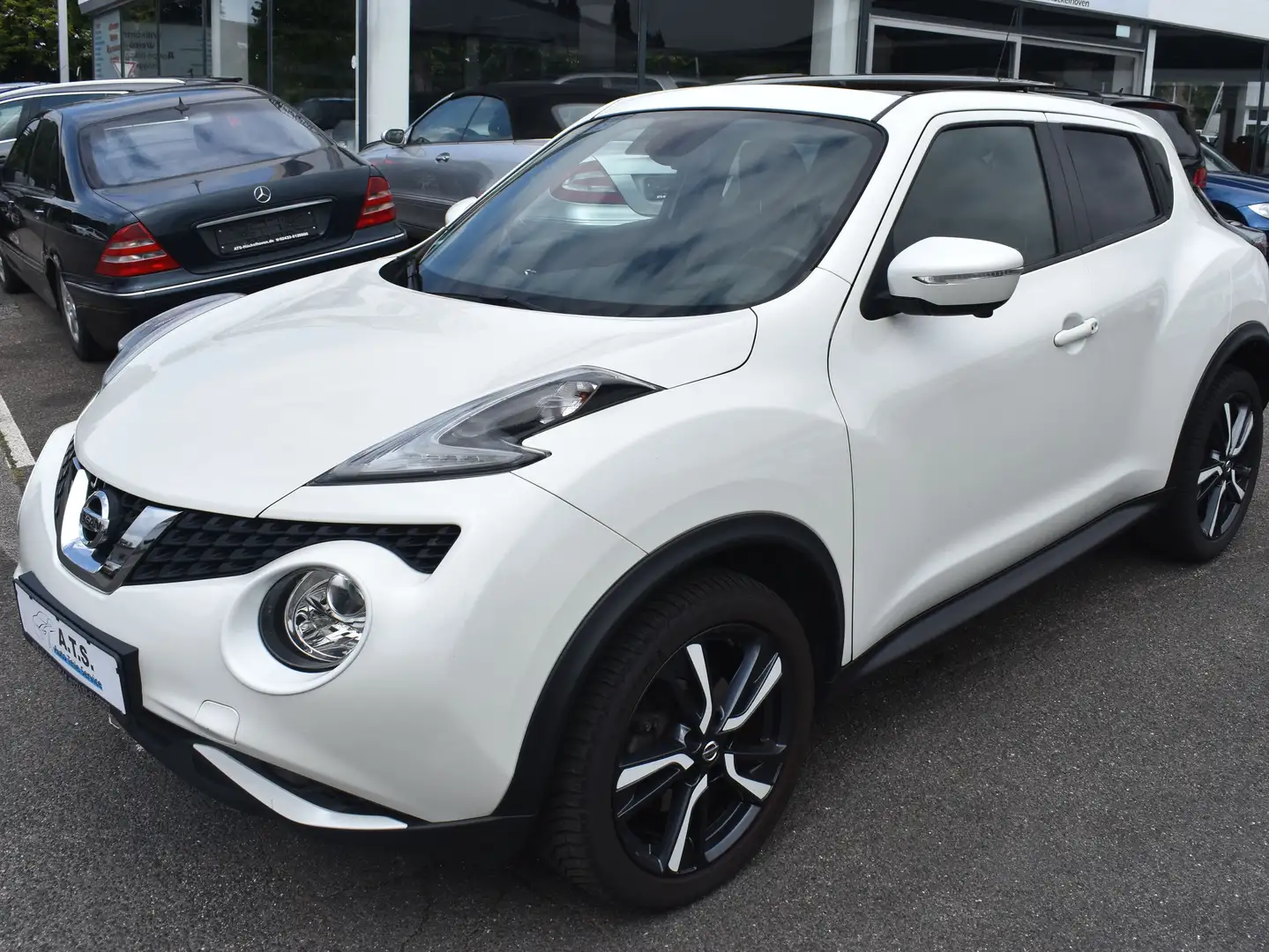 Nissan Juke Tekna 4x4 AUTOMATIK*SITZHZ*PANO*LEDER*SCHECKHEFT Bianco - 1