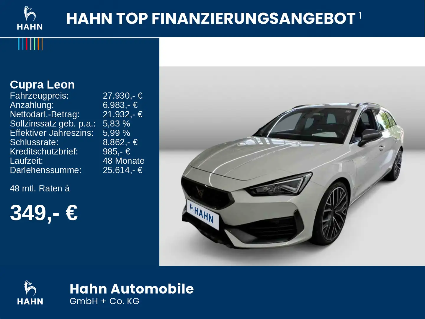 CUPRA Leon Sportstourer VZ 1.4 e-HYBRID LED Navi CAM Blanc - 2