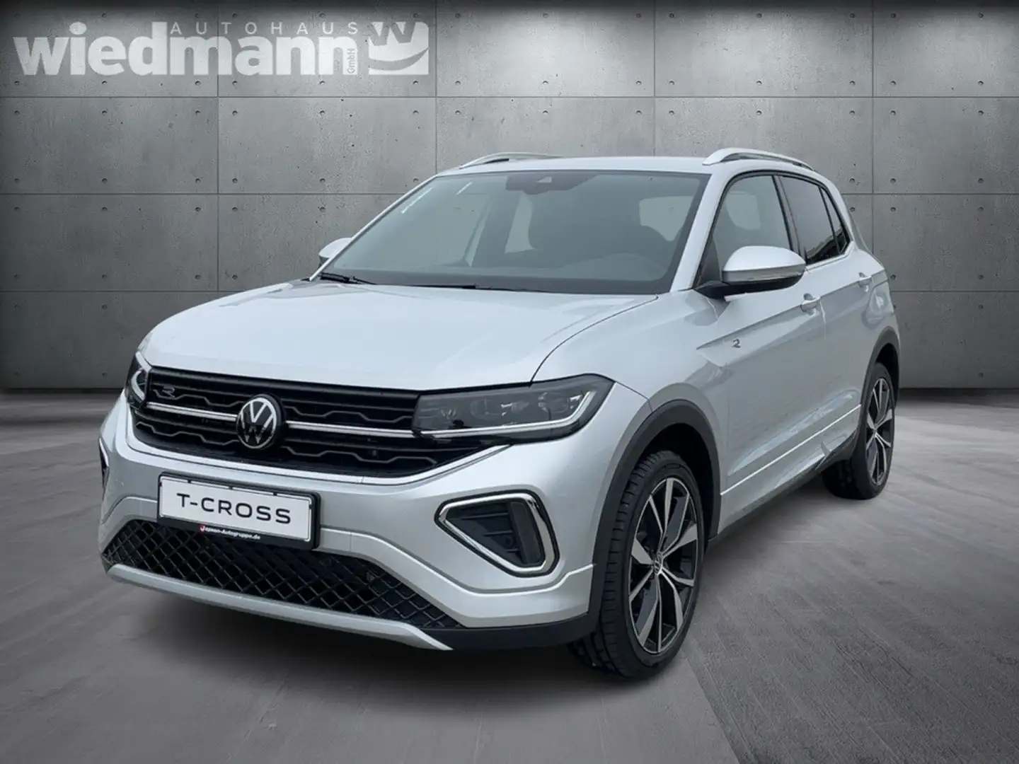 Volkswagen T-Cross R-Line 1.0 TSI DSG AHK+ACC+RearView+SHZ Silber - 2