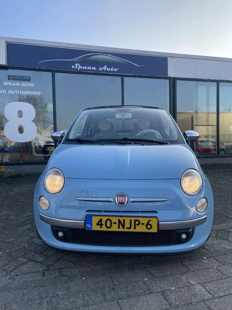 Fiat 500 0.9 TwinAir Lounge l Panodak l Airco Azul - 2