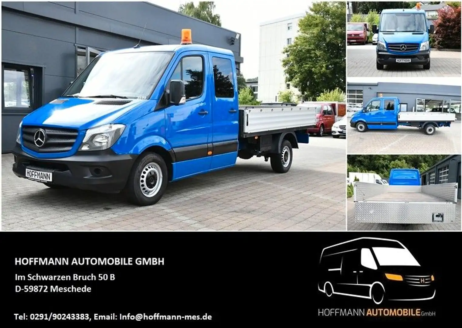 Mercedes-Benz Sprinter 316 CDI Pritsche DoKa LANG **AHK 3,5T** Blau - 1