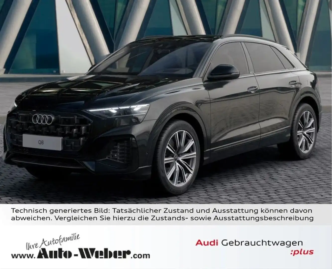Audi Q8 45TDI qu BLACK MEMORY HuD MATRIX AHK 360° 21" Schwarz - 1