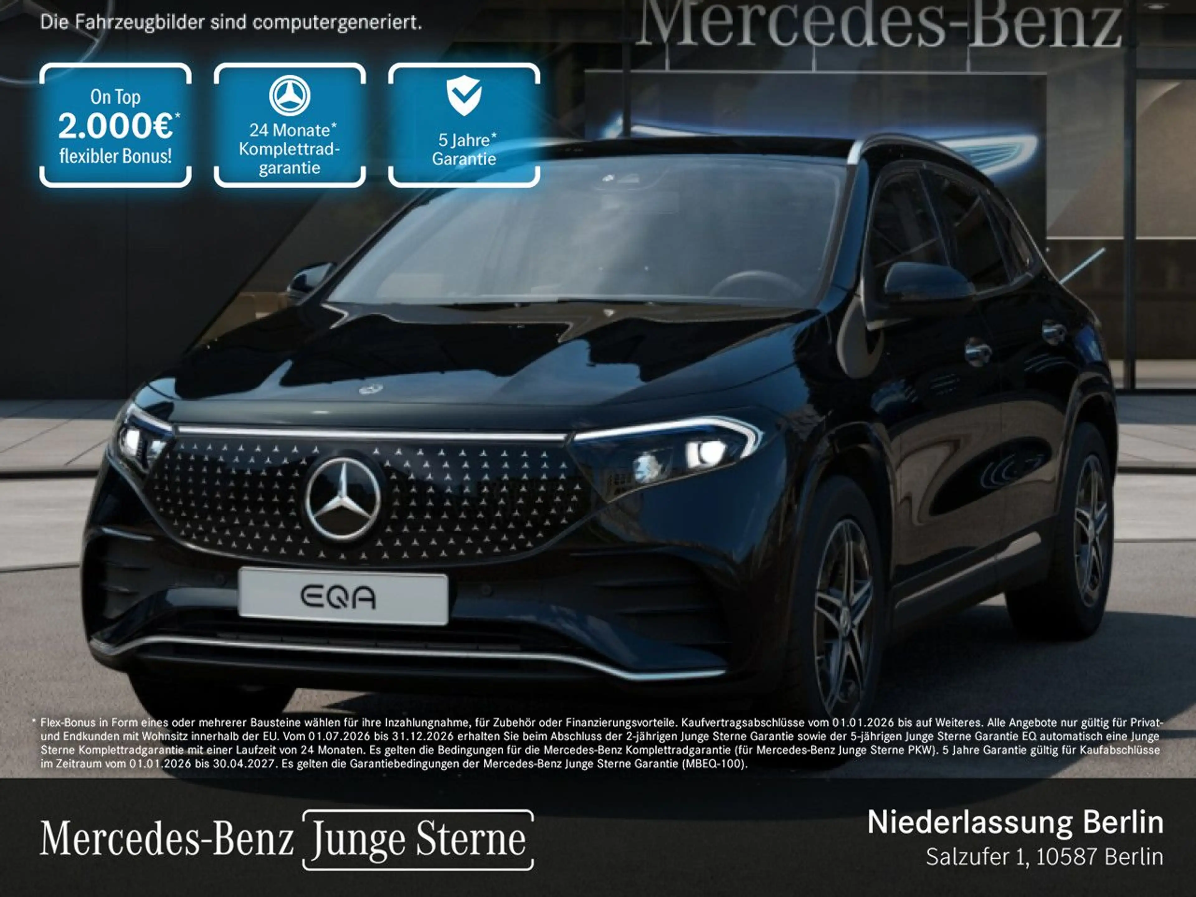 Mercedes-Benz EQA 300 4M AMG+PLUS-PAKET+AHK+KAMERA+KEYLESS+SPUR