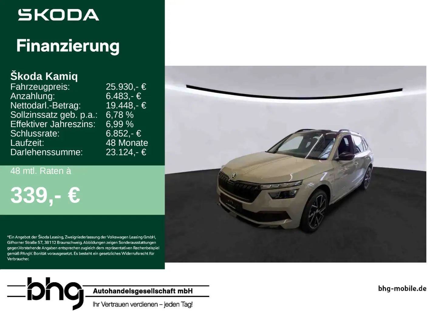 Skoda Kamiq 1.5 TSI DSG Monte Carlo Grau - 1