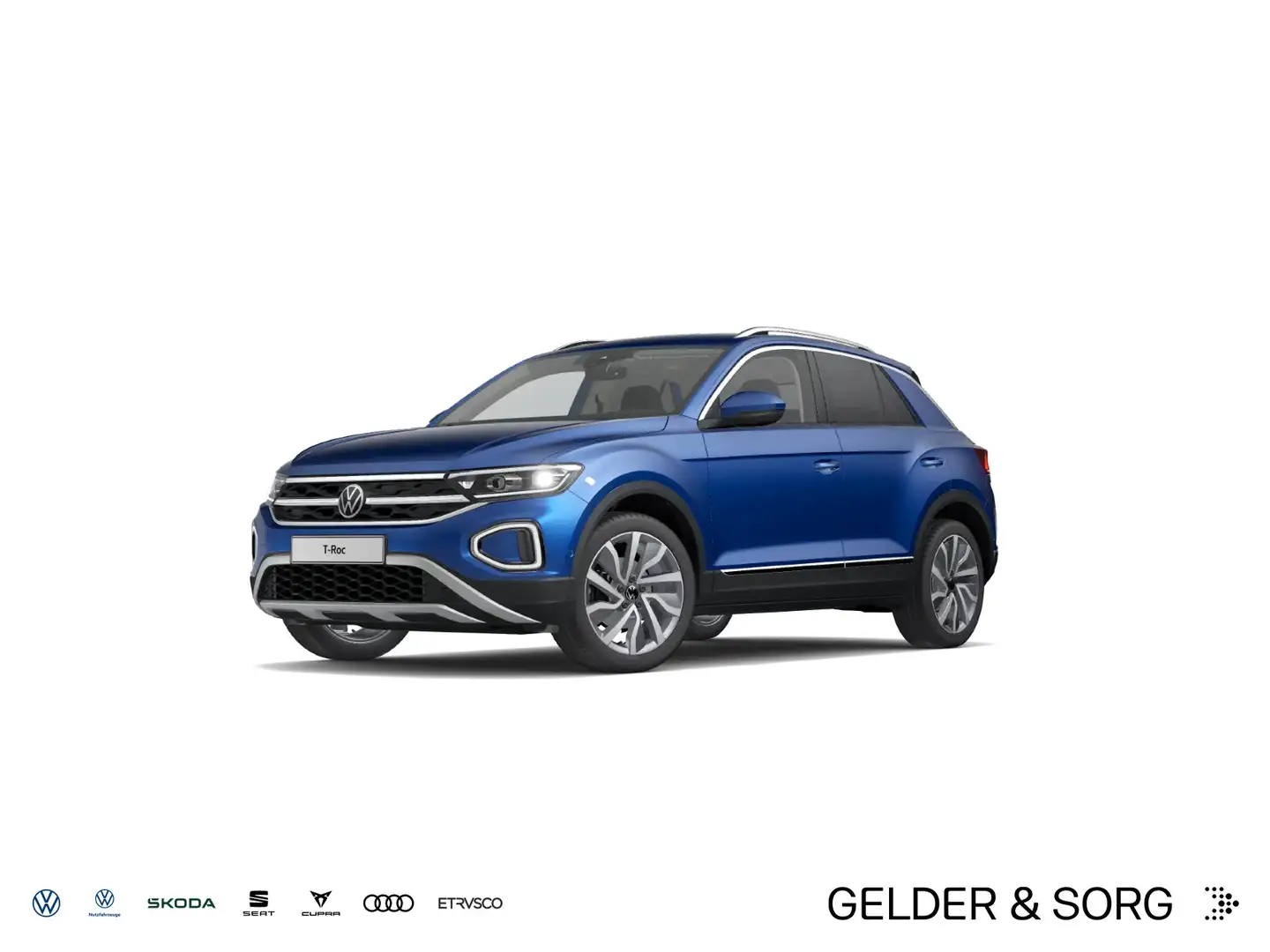 Volkswagen T-Roc Style 1.5 TSI Matrix*AHK*RFK*Digital*Navi Blau - 1