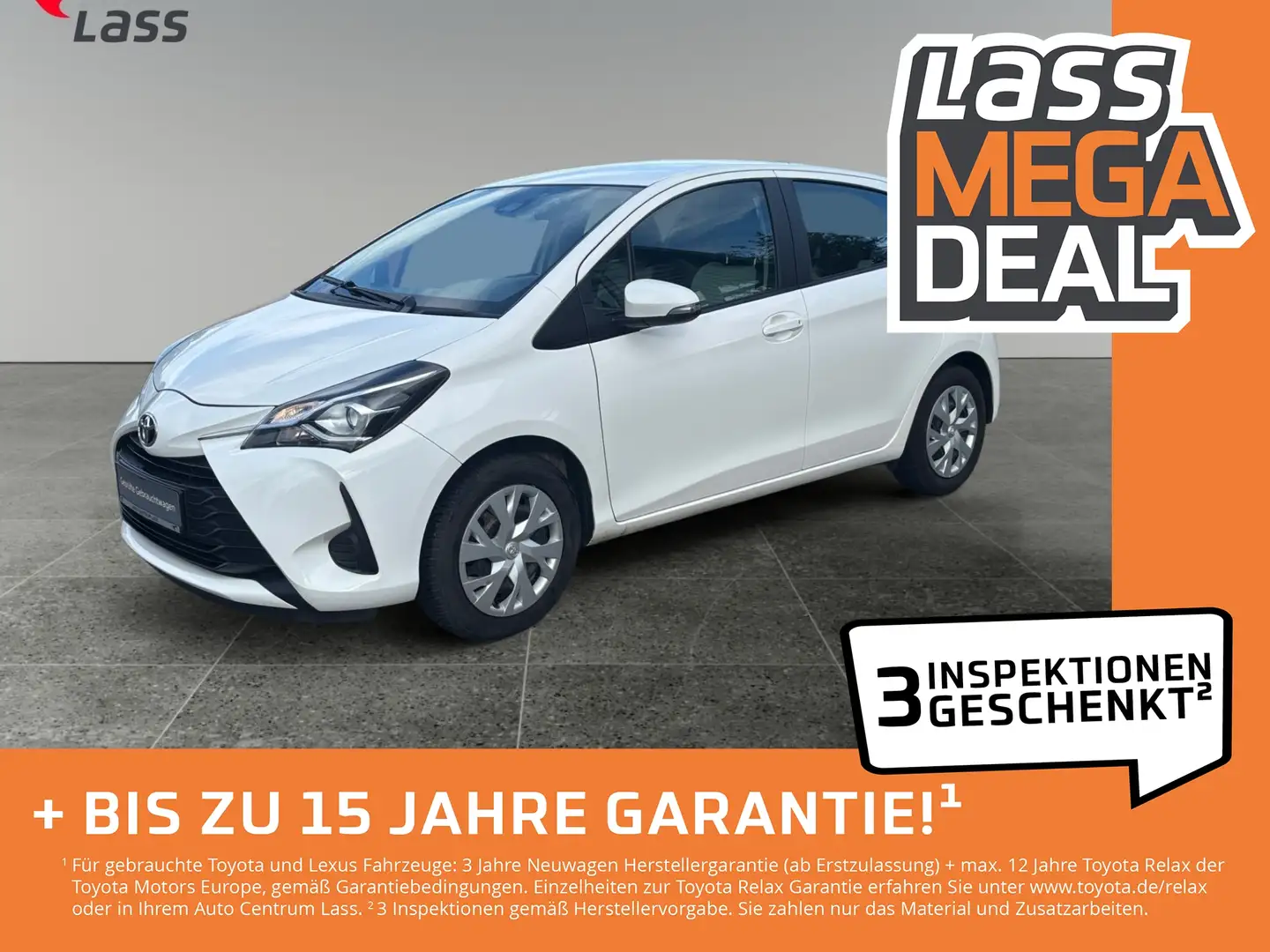 Toyota Yaris 1.0 Comfort +Allwetter+Klima+Kamera! Blanc - 1