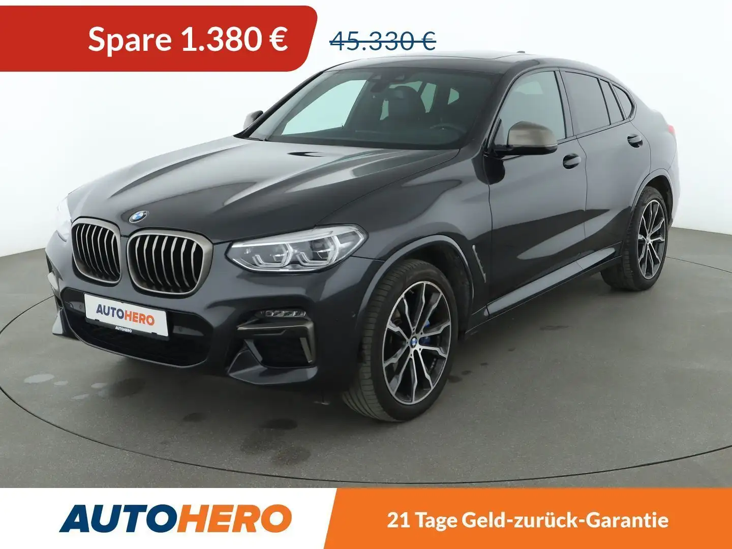 BMW X4 M40i Aut.*NAVI*LED*TEMPO*HUD*PANO*CAM*H&K*PDC* Grau - 1