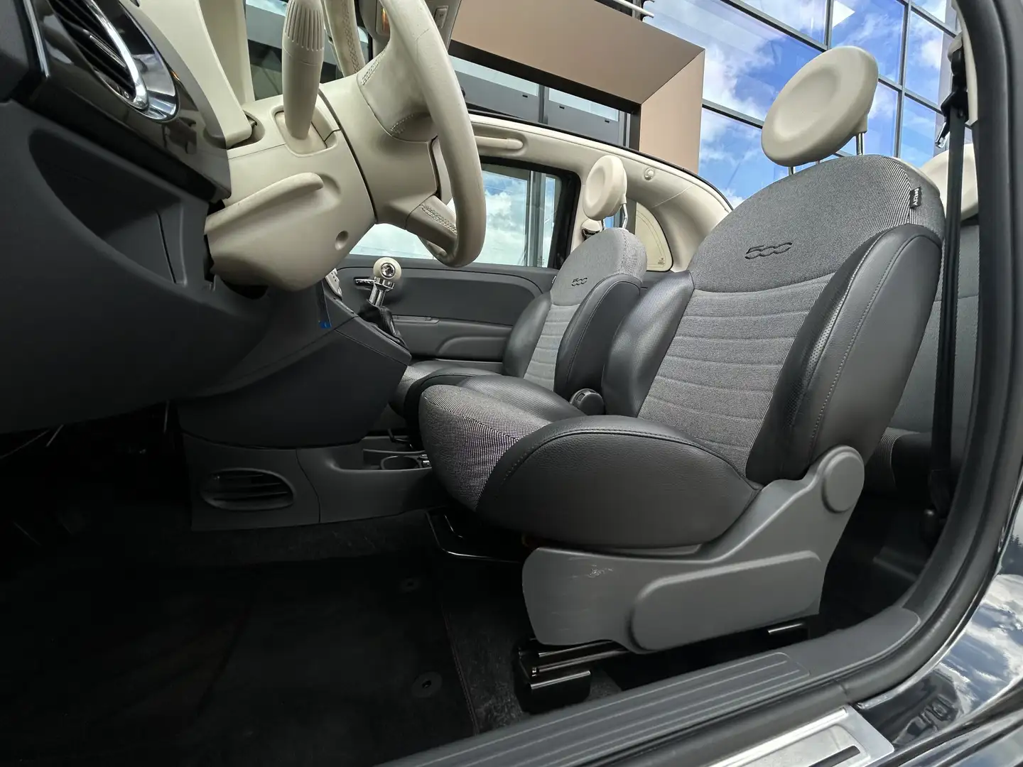 Fiat 500 0.9 TwinAir Lounge | Cabrio Nero - 2