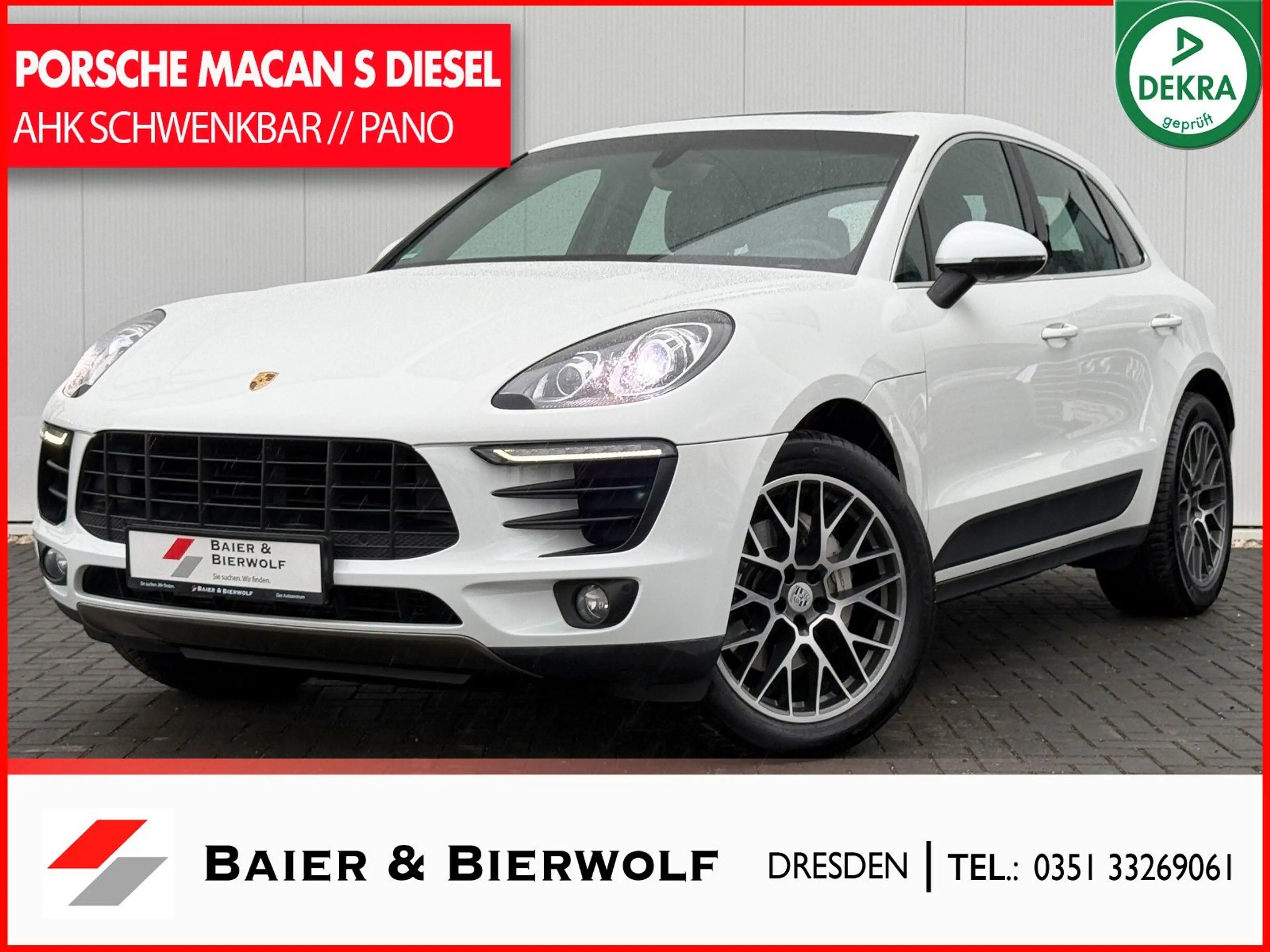 Porsche Macan S Diesel APPROVED PANO AHK MEMORY 18 WEGE