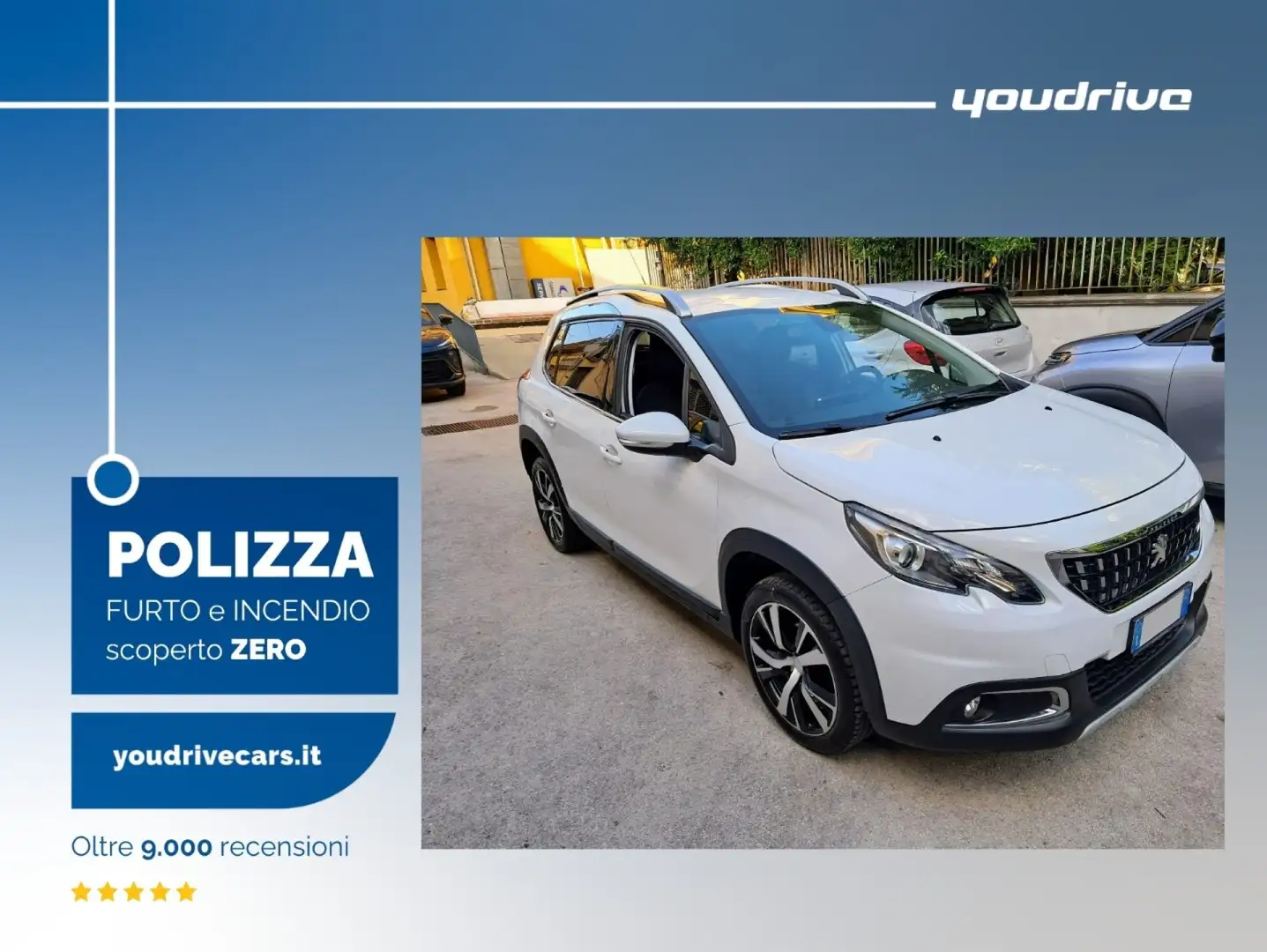 Peugeot 2008 1° serie BlueHDi 100 KM 116.700 Blanc - 1