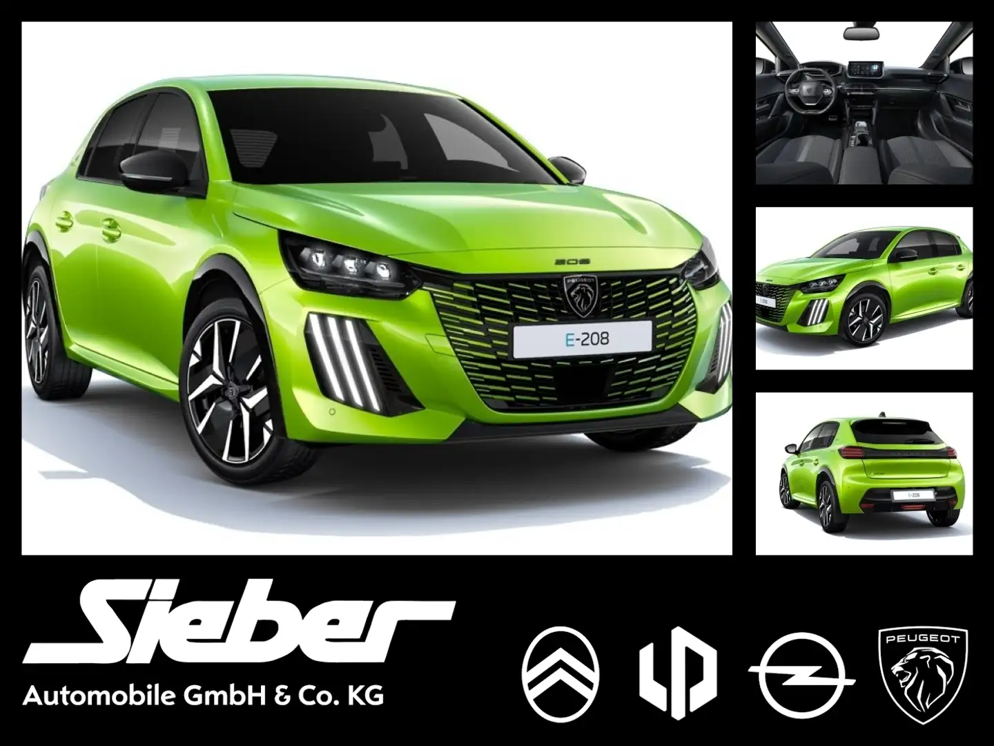 Peugeot 208 GT Elektro Gelb - 1