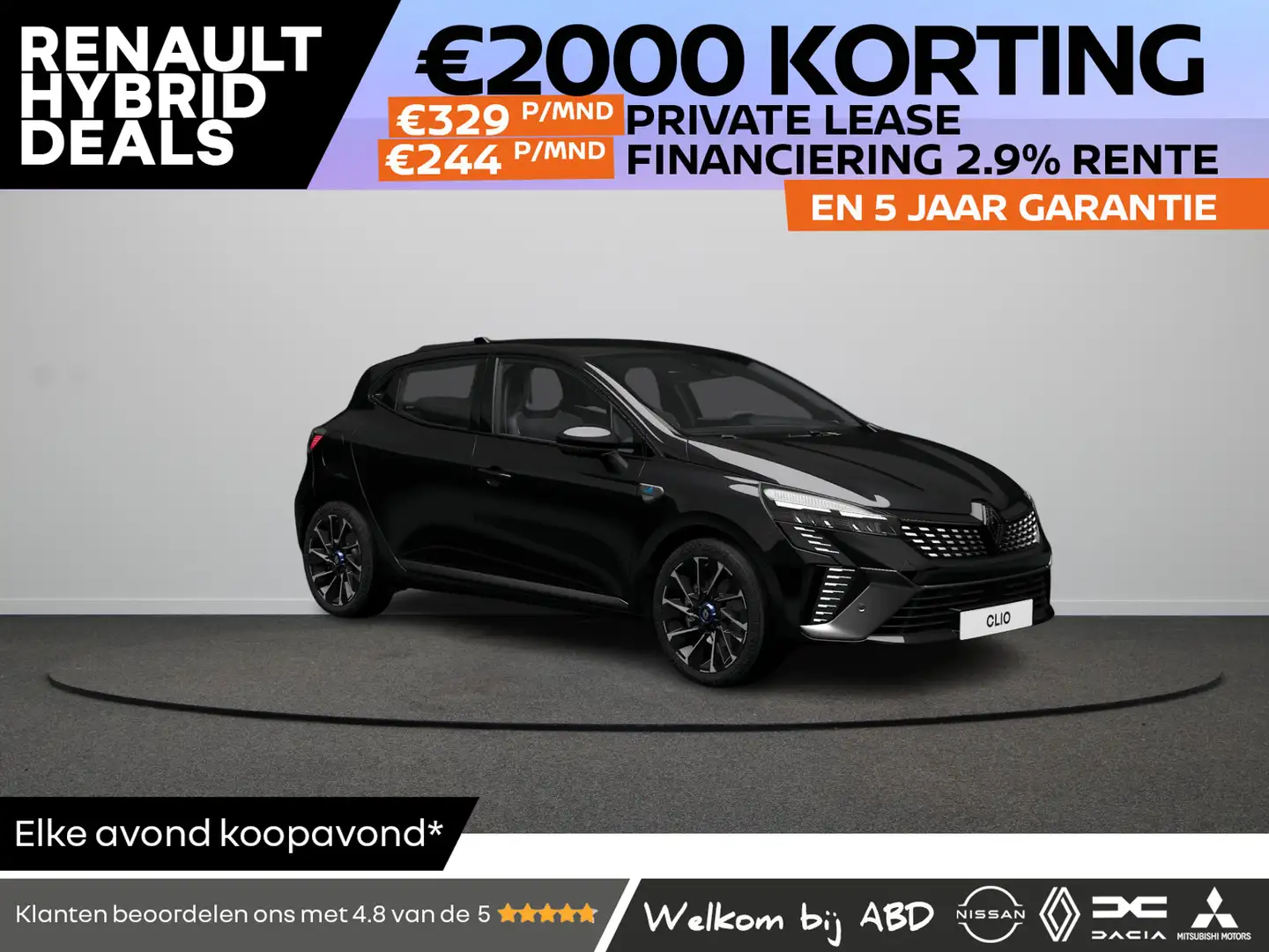 Renault Clio esprit Alpine E-TECH full hybrid 145 | Achteruitri Zwart - 1