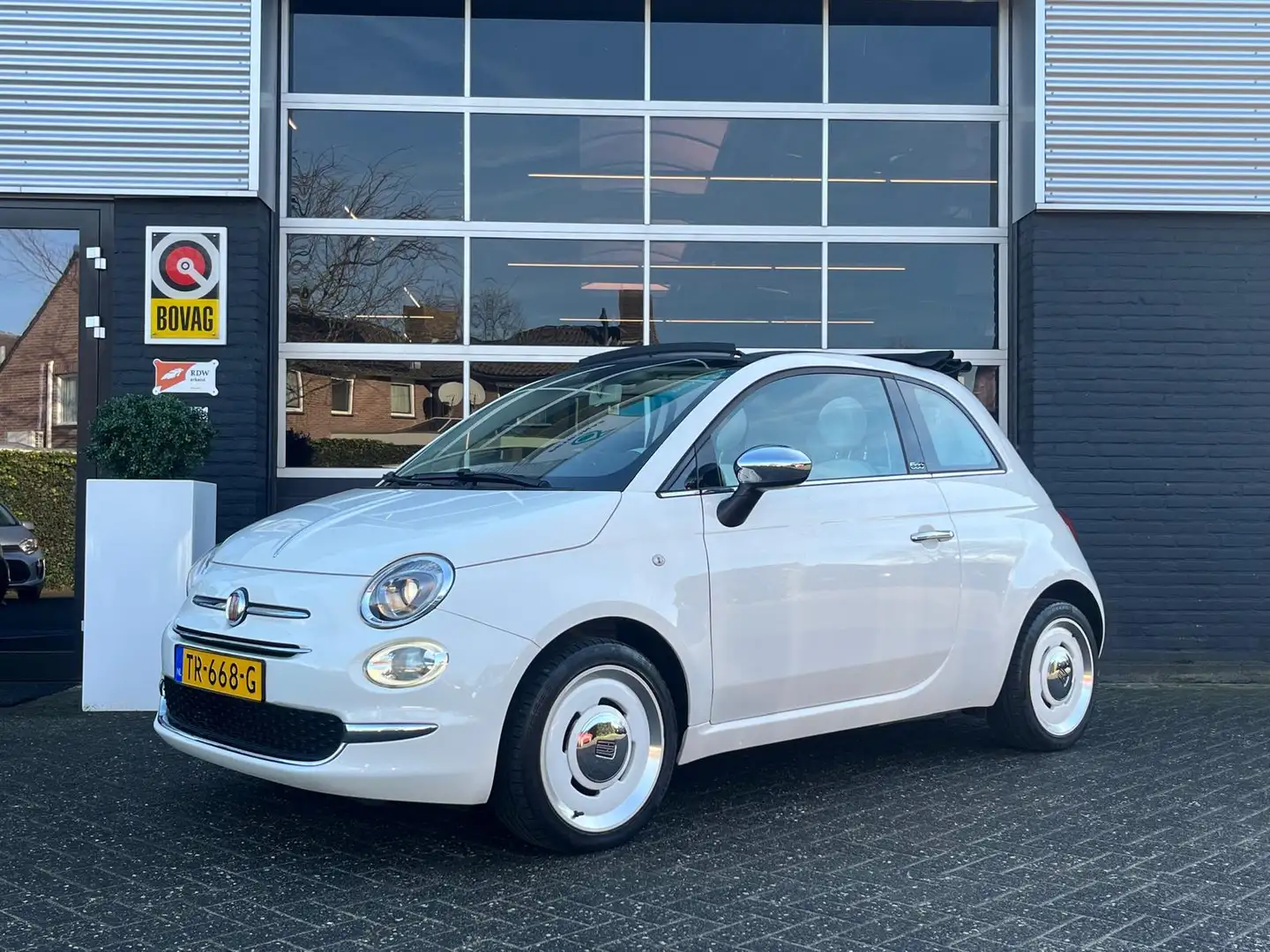 Fiat 500C 0.9 TwinAir Turbo Anniversario, Airco, Bluetooth, Weiß - 1