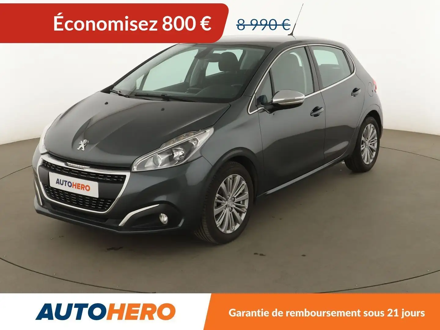 Peugeot 208 1.2 PureTech Allure Gris - 1