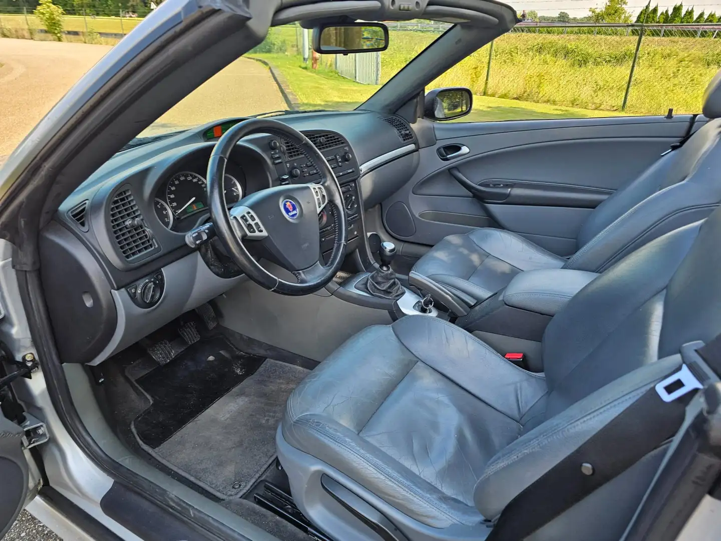 Saab 9-3 Cabrio 1.8T Vector HiRSCH leder/cruise *apk:06-202 Grijs - 2