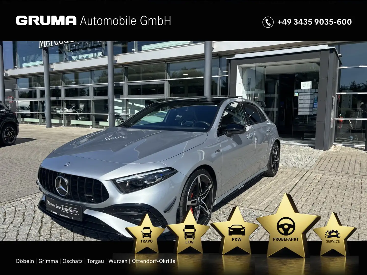 Mercedes-Benz A 35 AMG Mercedes-AMG A 35 4M Premium.Plus+Perf.Sitz+Aero Silber - 1