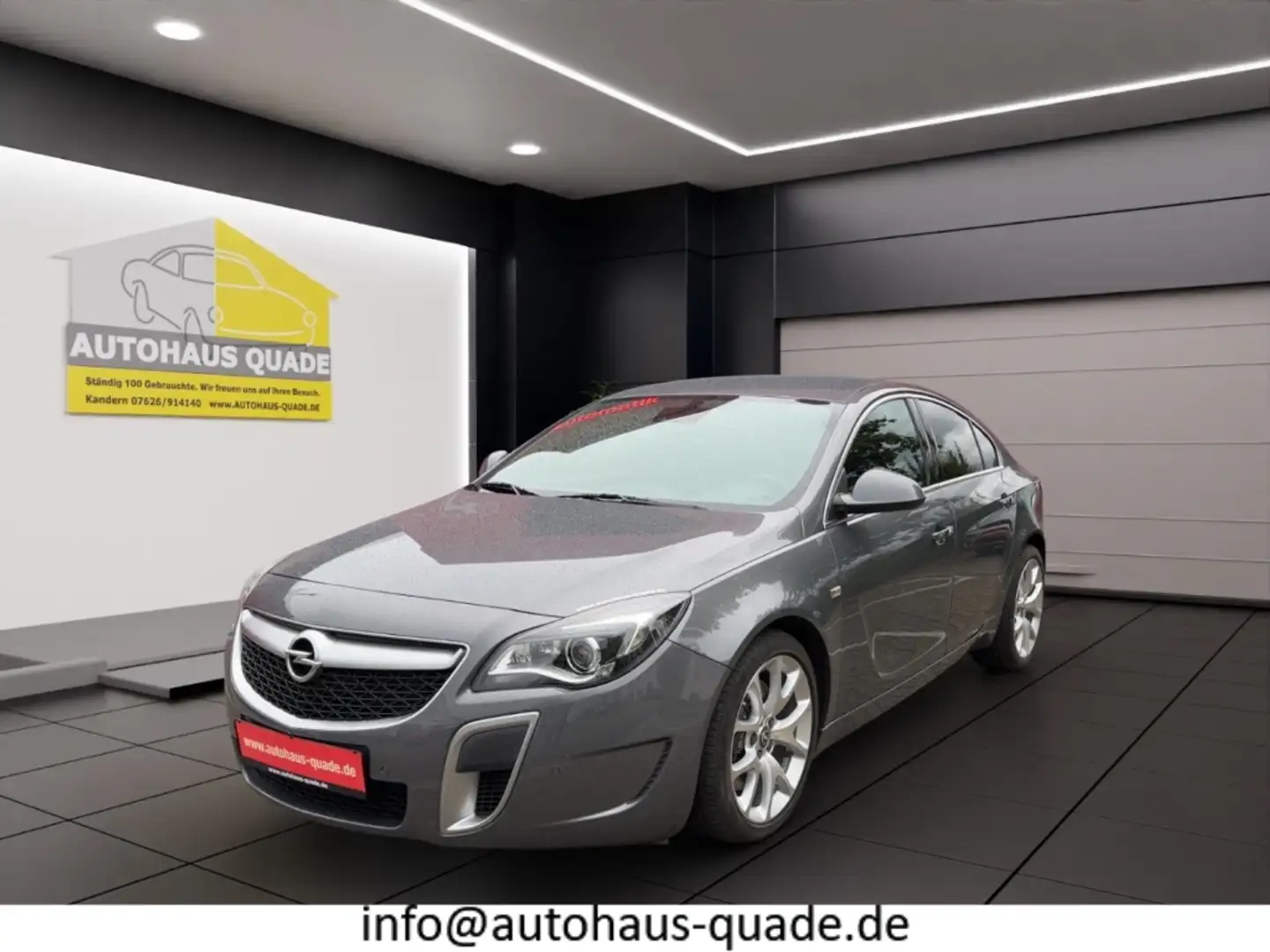 Opel Insignia OPC 2.8 V6 Turbo 4x4 Autom. Recaro+Bre OPC Gris - 1