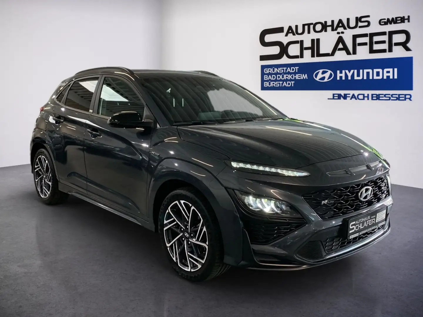 Hyundai KONA KONA 1.0 T-GDI N Line Mild-Hybrid Navi AHK 1Hd Grau - 2