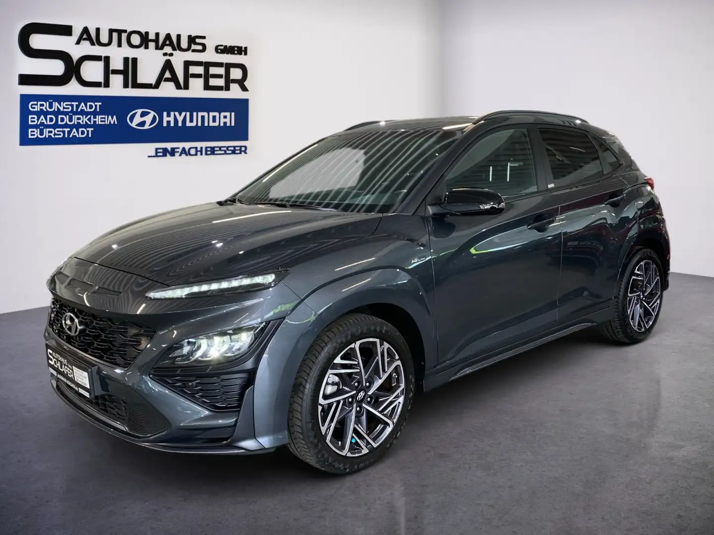 Hyundai KONA KONA 1.0 T-GDI N Line Mild-Hybrid Navi AHK 1Hd Grau - 1
