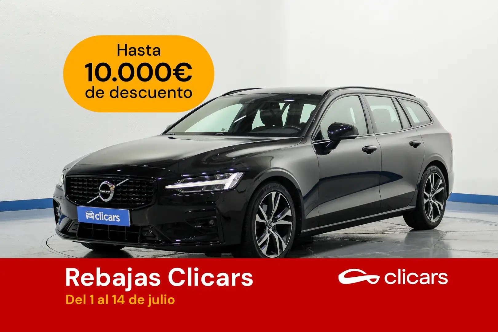 Volvo V60 B4 R-Design Aut. Negro - 1