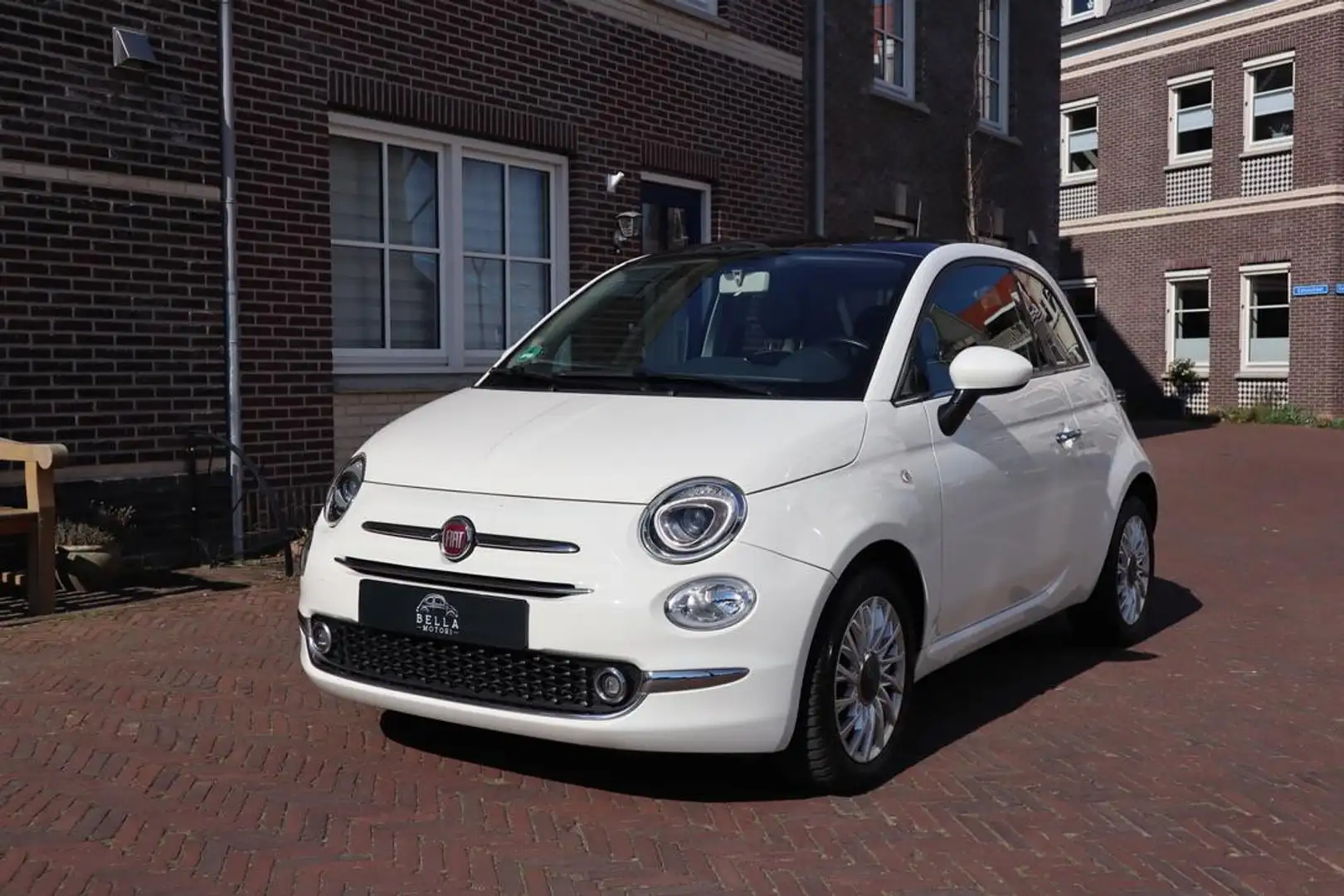 Fiat 500 1.2 Lounge | Panoramadak | Parkeersensoren | Verch Wit - 1