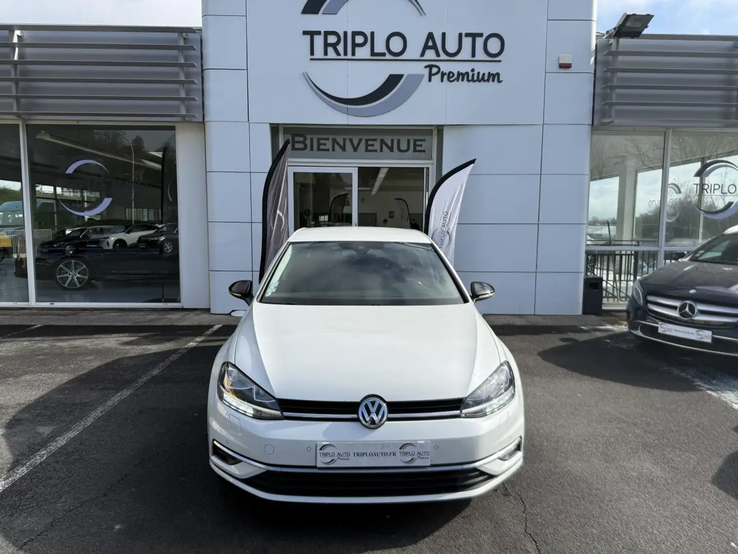 Volkswagen Golf Golf 1.6 16V TDI CR - 115 BERLINE Confortline GPS + RADAR AV/AR + CLIM Weiß - 2
