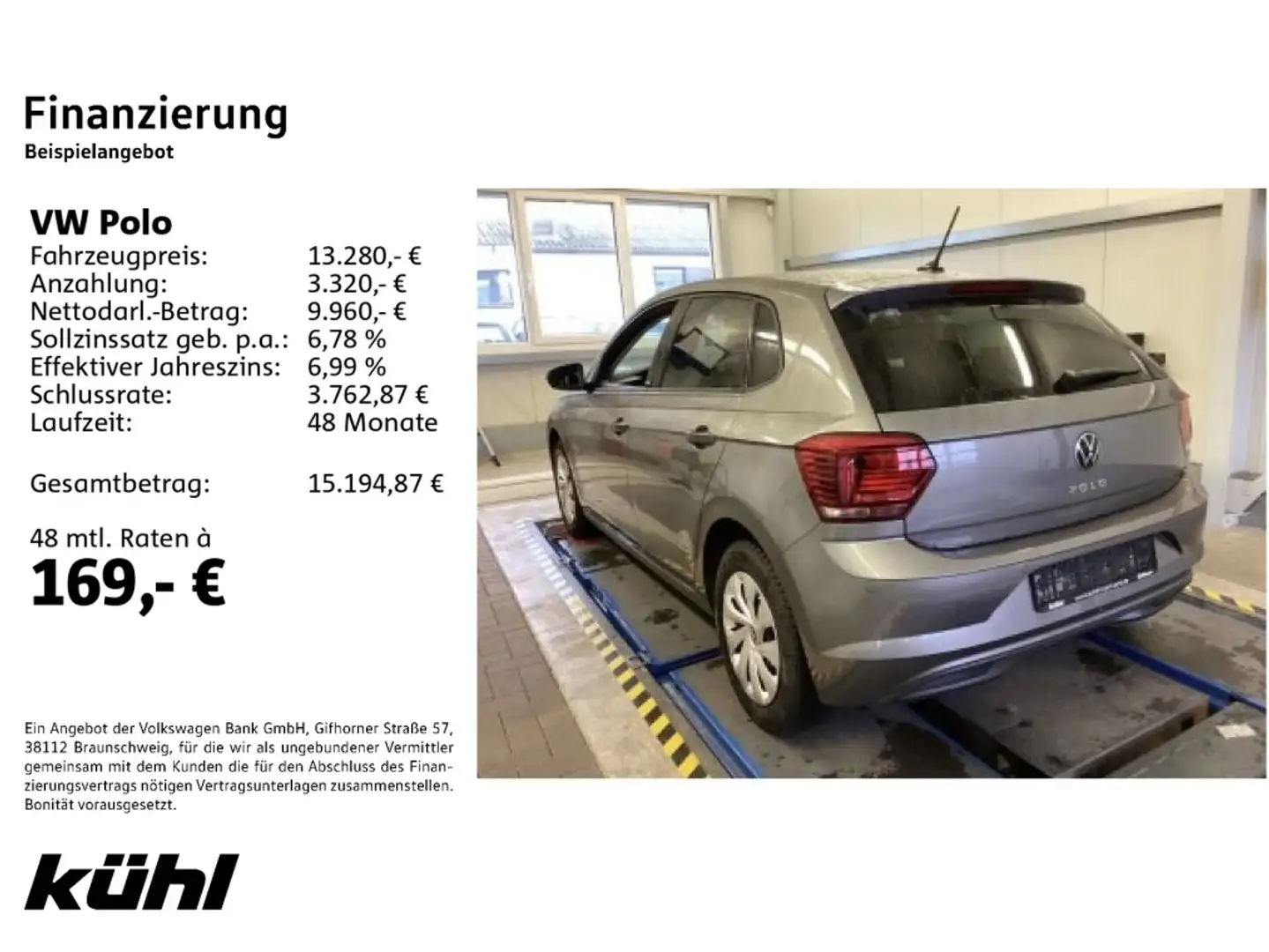 Volkswagen Polo 6 VI 1.0 Active AHK/ PDC/ AppConnect/Climat Grau - 2