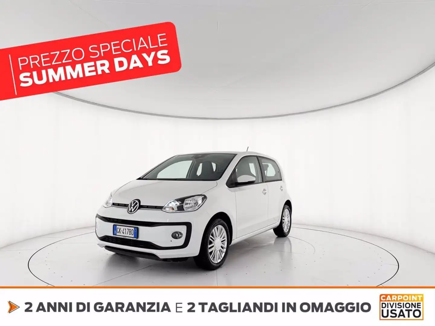Volkswagen up! 5p 1.0 evo move  65cv Bianco - 1