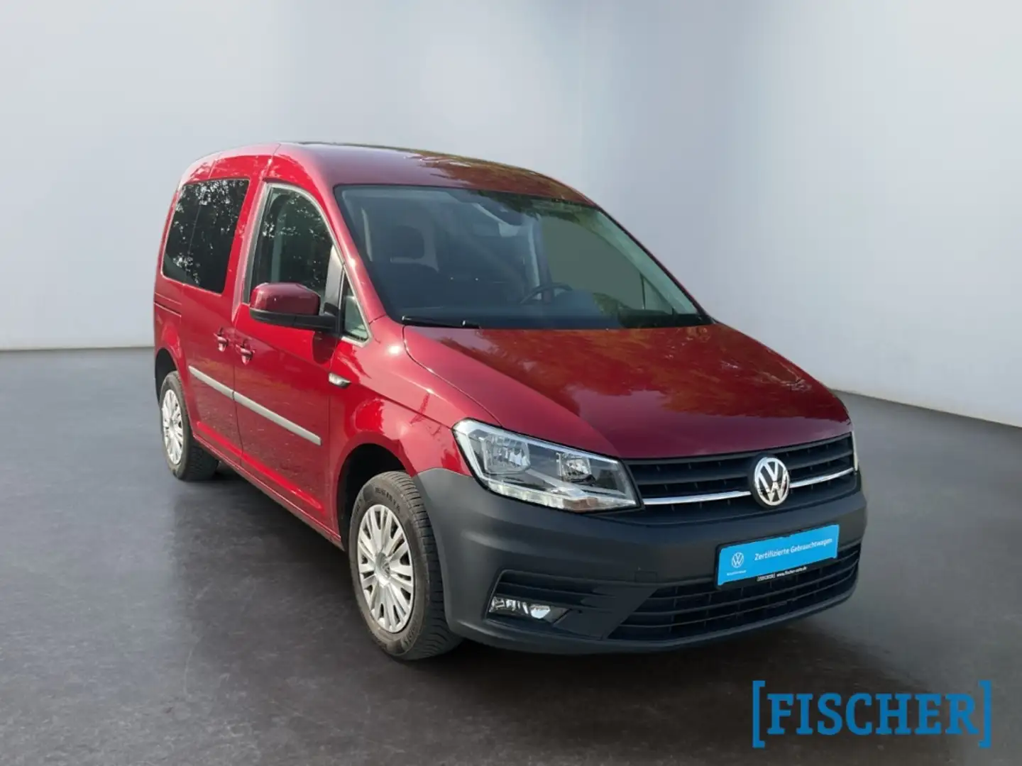Volkswagen Caddy 2.0TDI DSG Trendline AHK STHZ Navi SHZ Rear View A Rouge - 2
