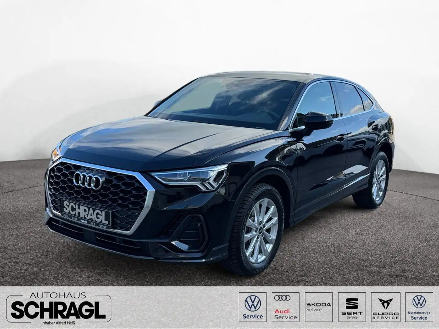Audi Q3 Sportback 45 TFSIe HYBRID+S-LINE+NAVI+KAMERA Zwart - 1