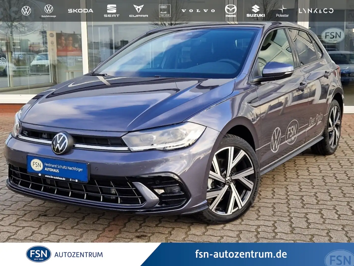 Volkswagen Polo 1.0 R-LINE+DSG+RFK+MATRIX+NAVI+CAR PLAY Grau - 1